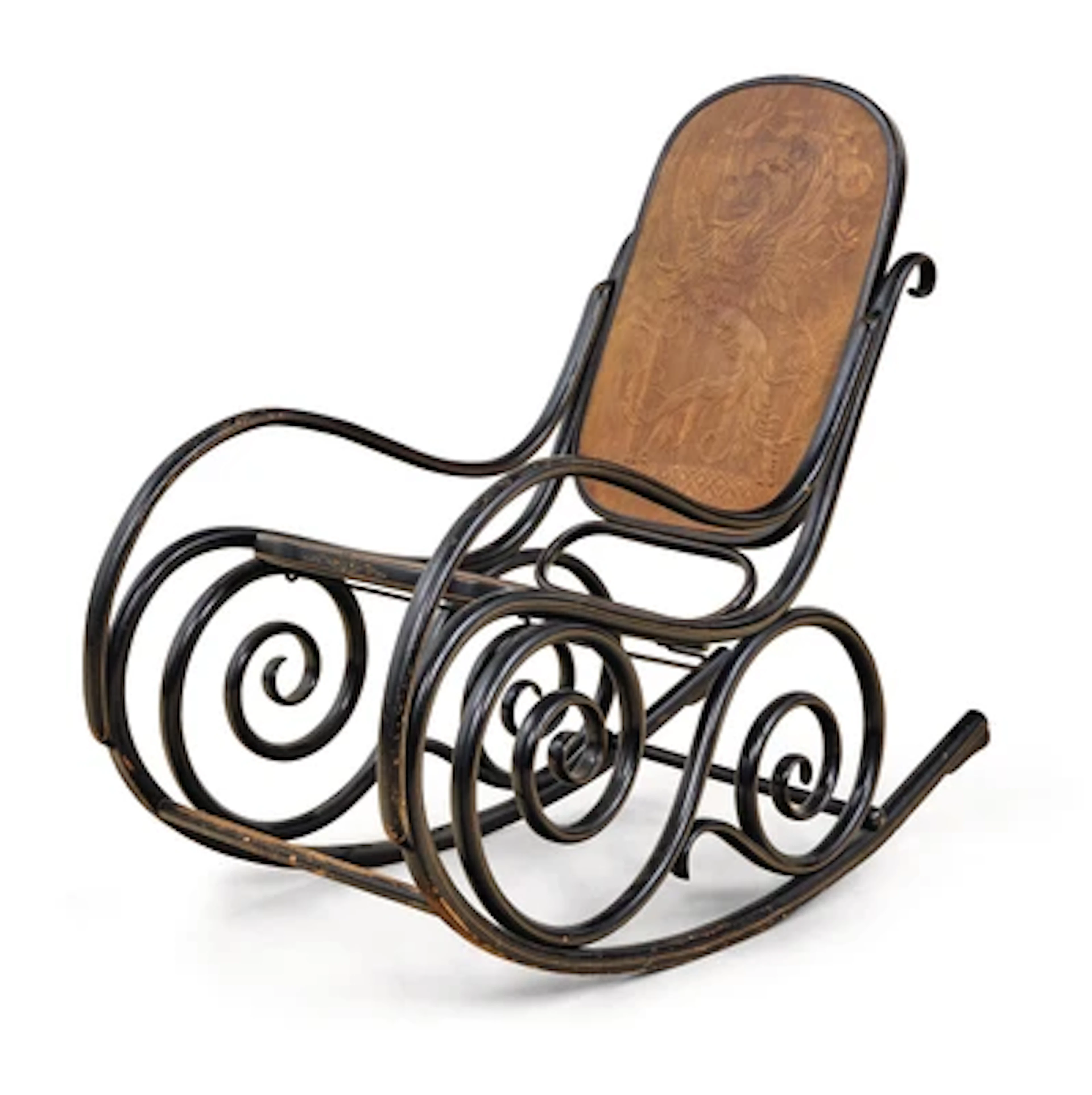 „Schaukelfauteuil“ (Schaukelstuhl), Firma Jacob & Josef Kohn, Wien