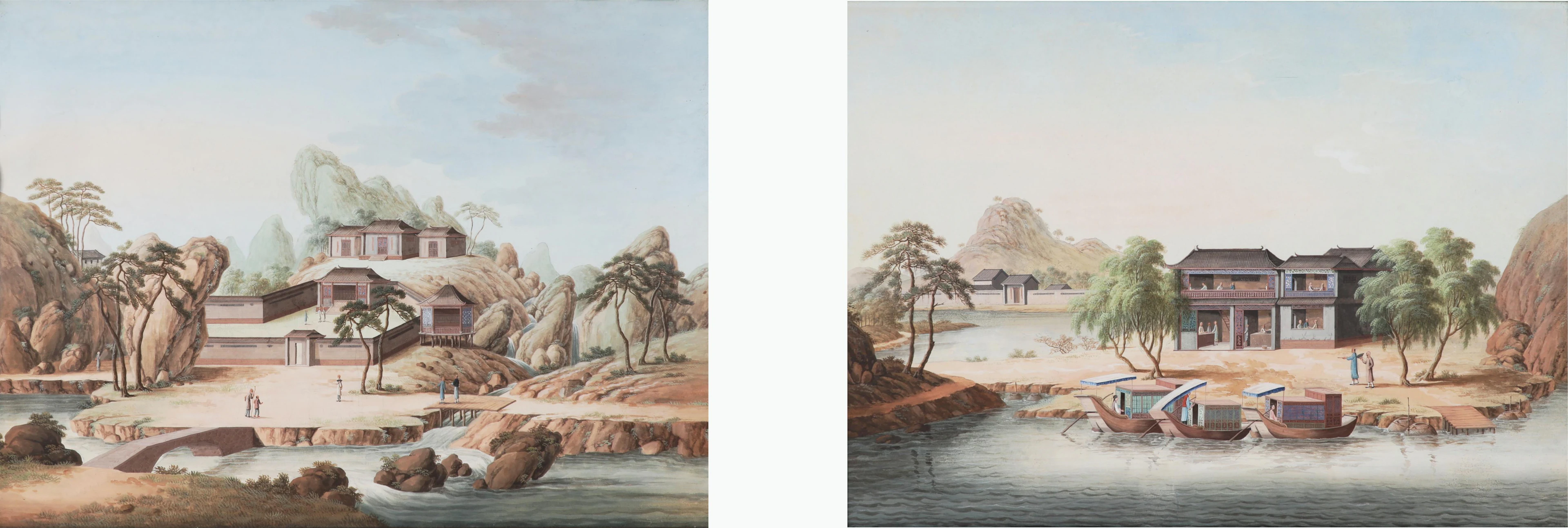 Landschaftsmaler um 1900, wohl China