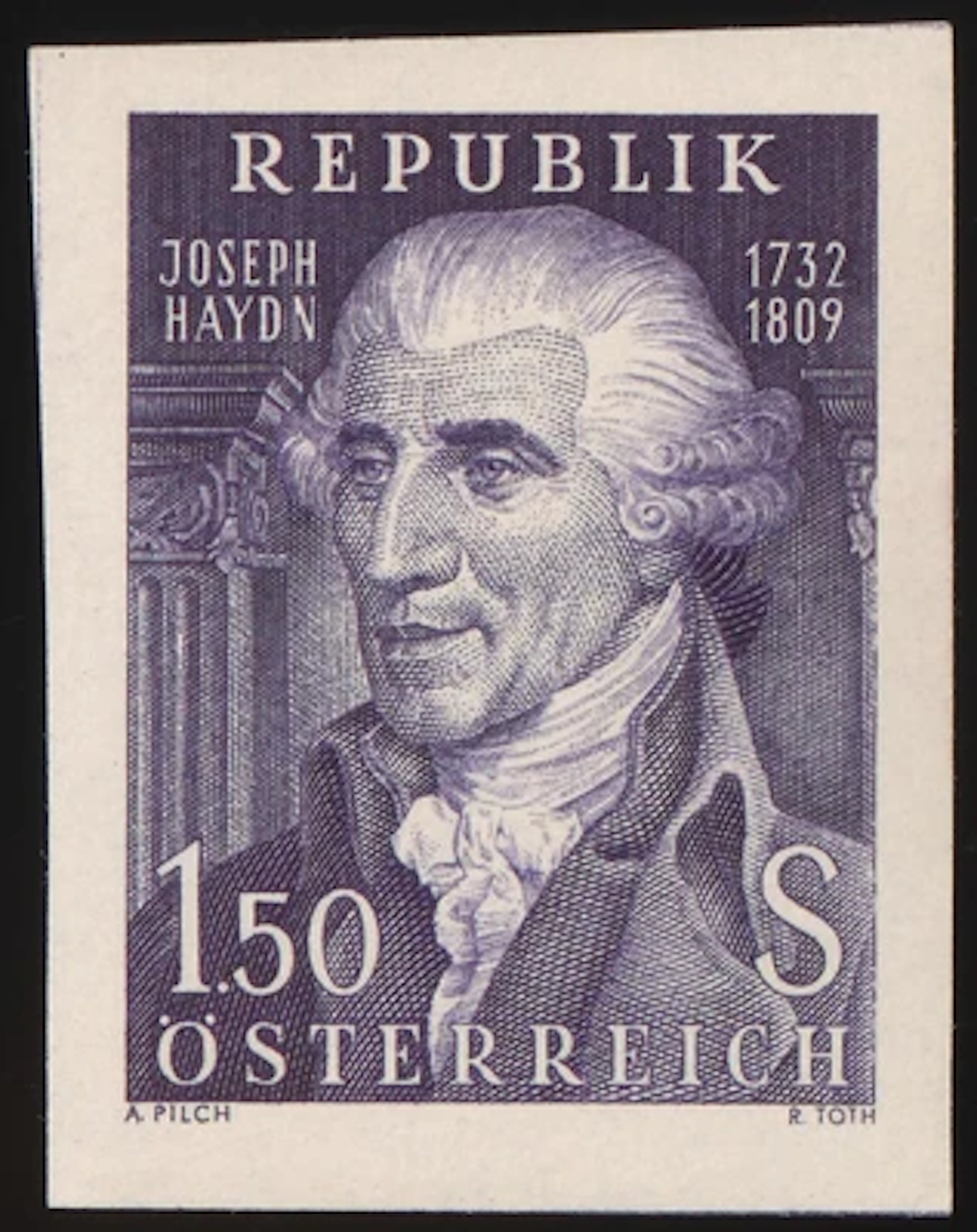 ** - Österr. Nr. 1083 PU I (150. Todestag Joseph Haydn als UNGEZÄHNTER