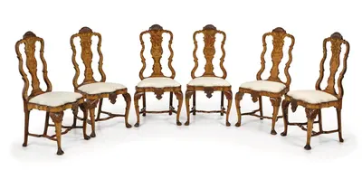 A Set of Six Elegant Baroque Chairs