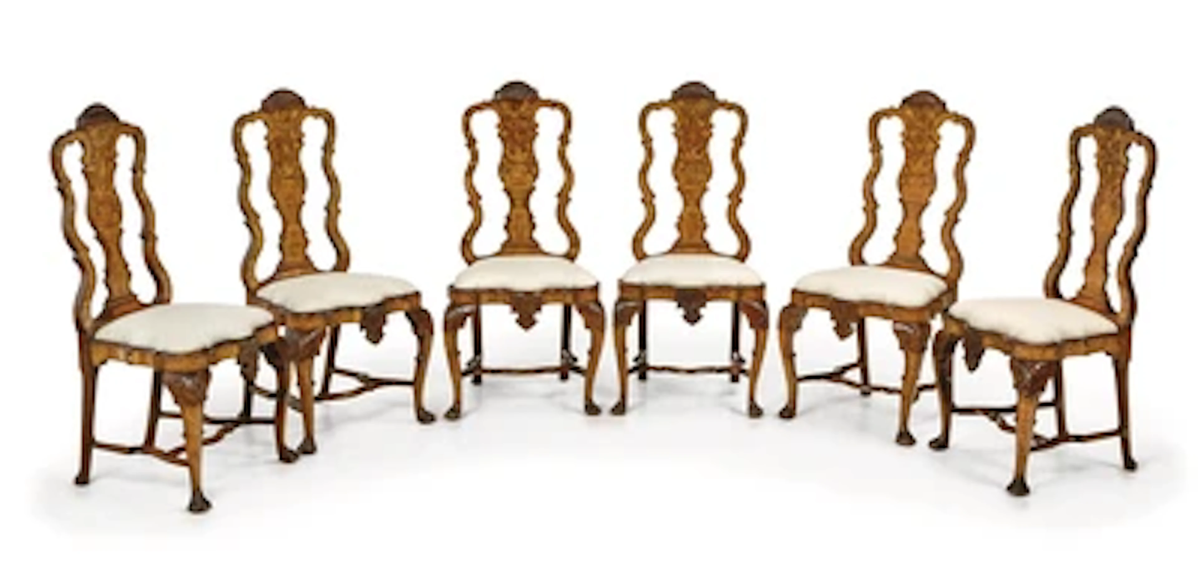 A Set of Six Elegant Baroque Chairs