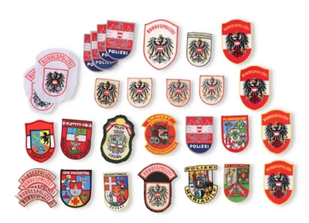 Österreich 2. Republik - Konvolut Ärmelabzeichen der österr. Bundespolizei