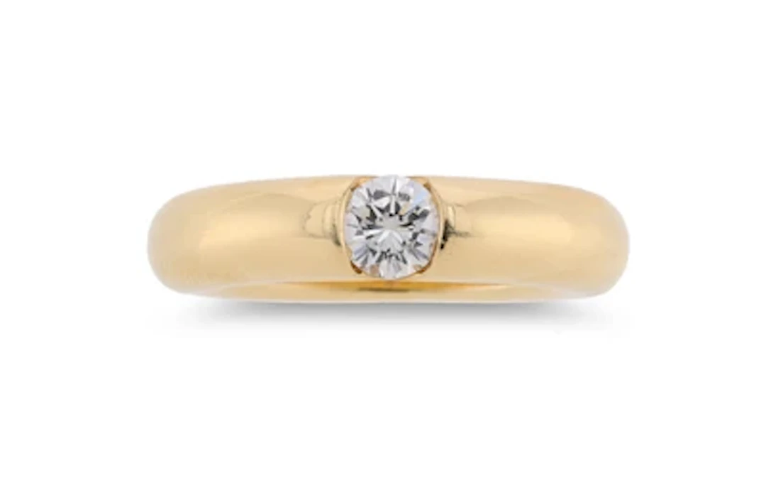 Cartier solitaire diamond ring approx. 0.45 ct