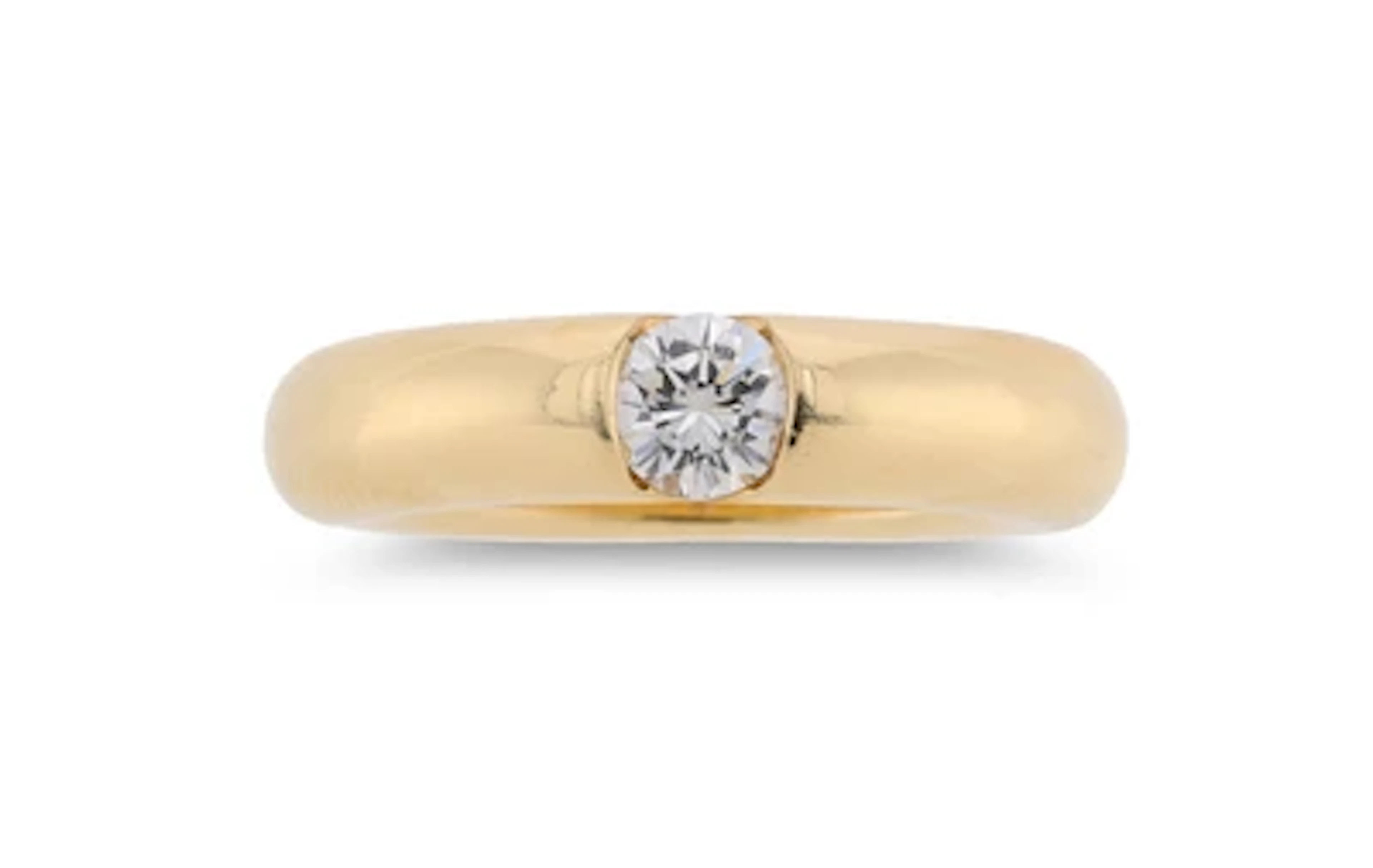 Cartier solitaire diamond ring approx. 0.45 ct