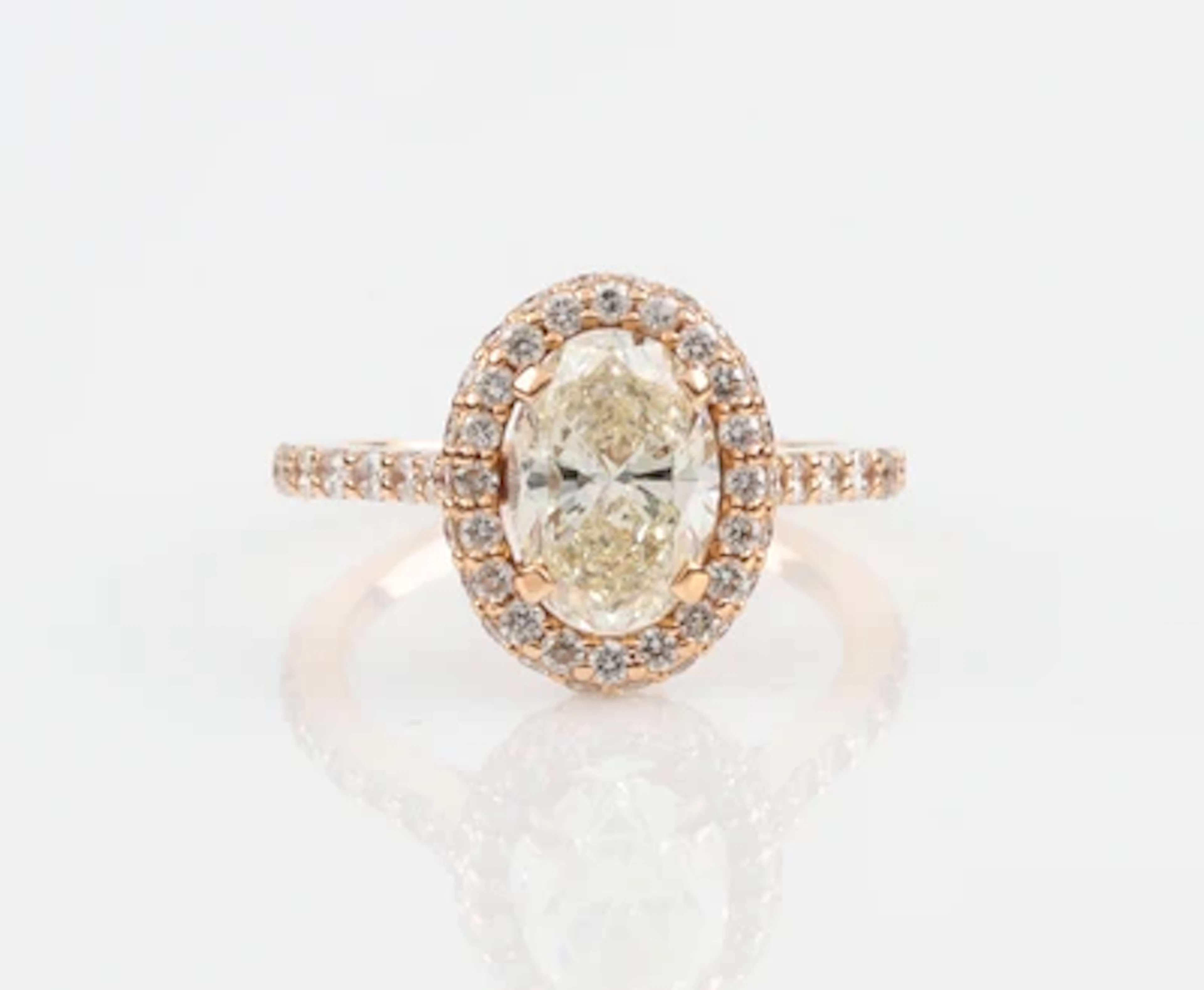 Brillant, Diamantring zus. 2,79 ct