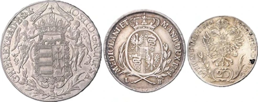 Josef II.- Münzstätten Kremnitz, Schmöllnitz, Karlsburg und Mailand