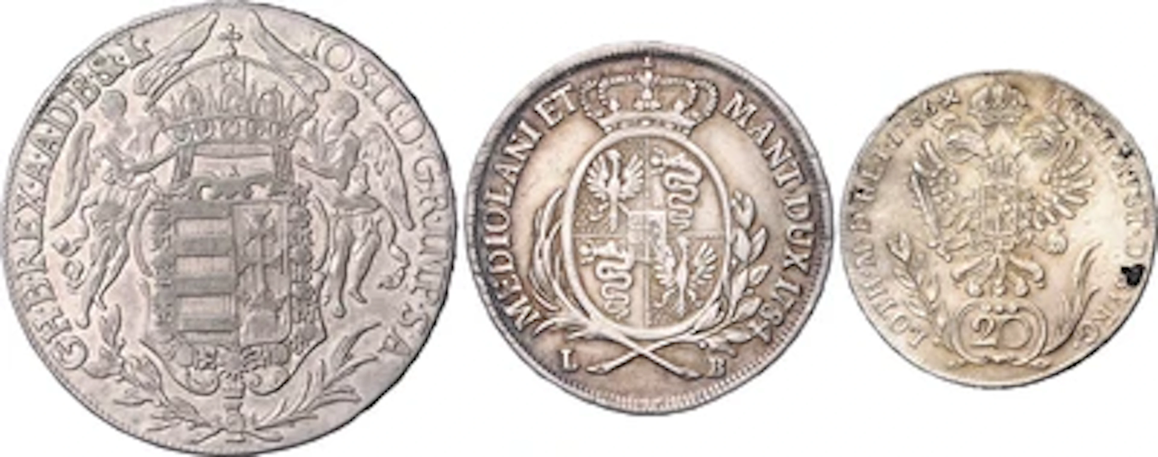 Josef II.- Münzstätten Kremnitz, Schmöllnitz, Karlsburg und Mailand