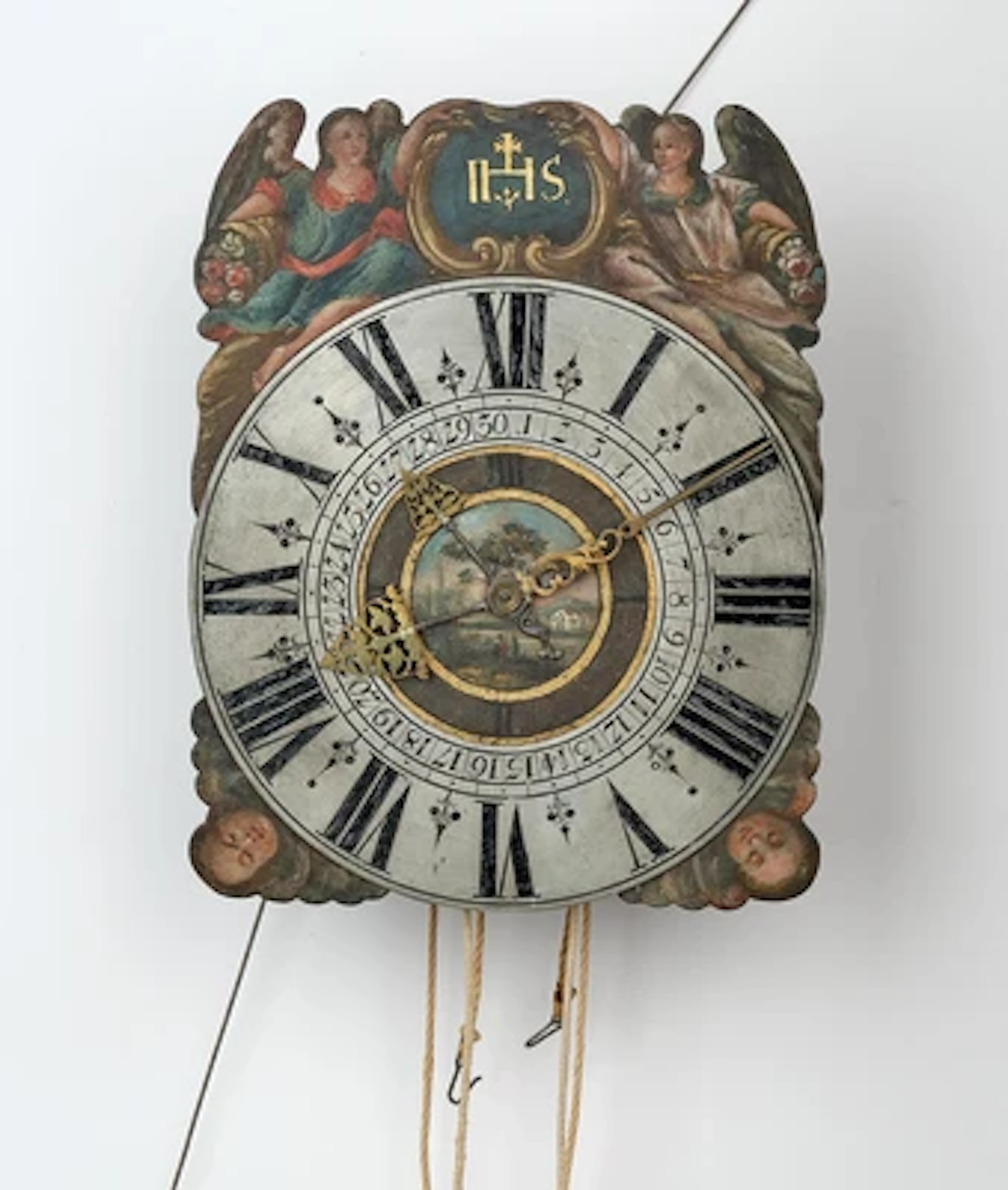 Salzburger Barock Eisenuhr, rückseitig bez: Jeremias Sautner, 1702, reno. v. 1832,