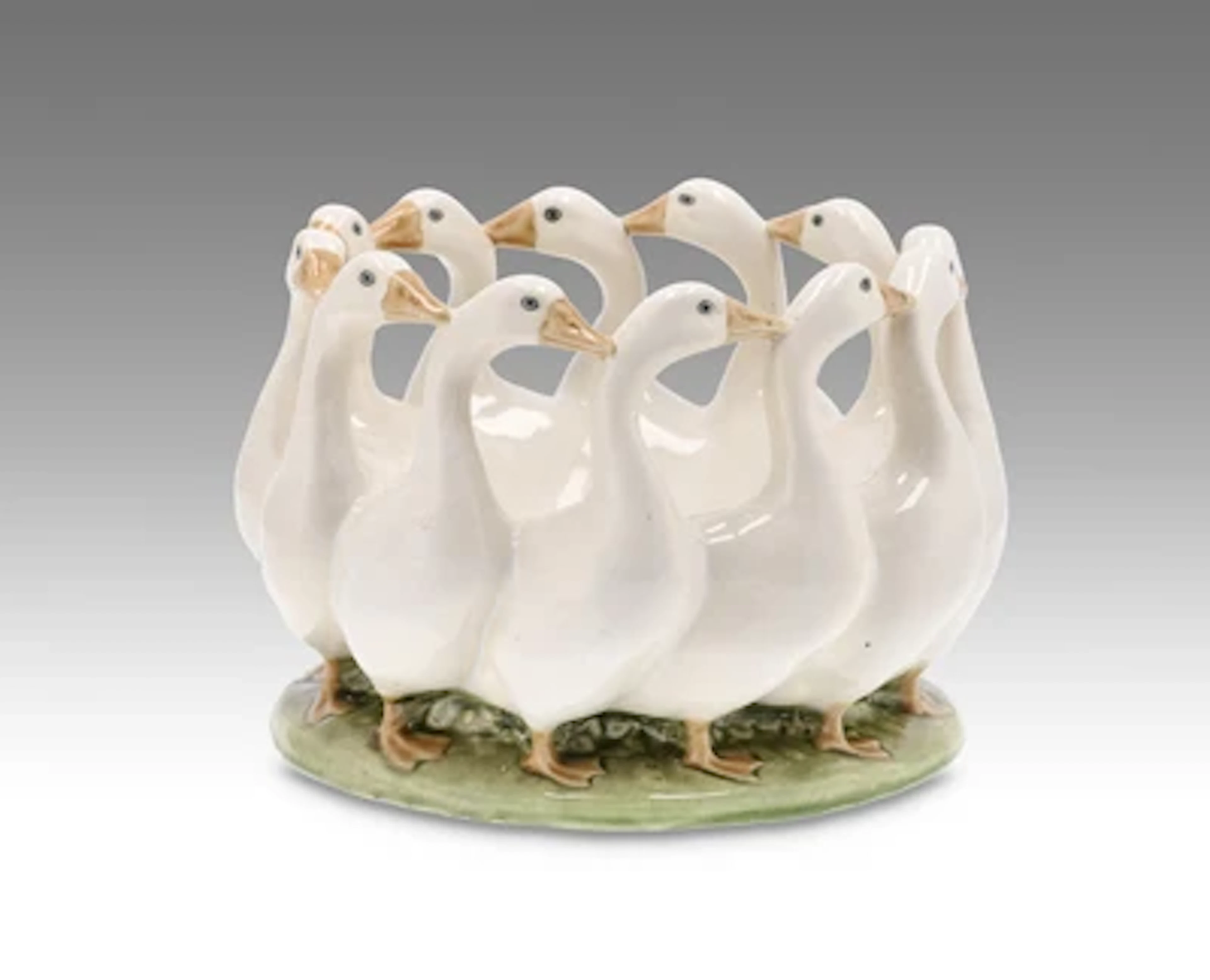 Michael Mörtl (1878-1939), a procession of geese, model number 389