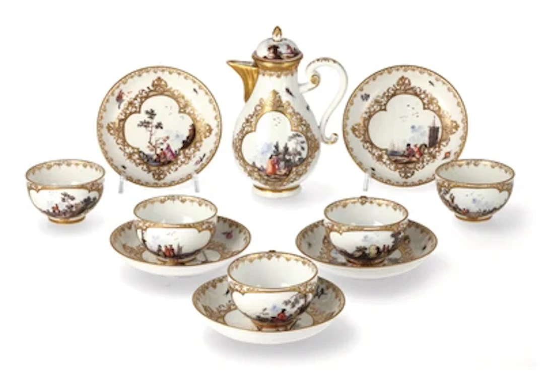 A Part Coffee Service, Meissen, c. 1745/1750