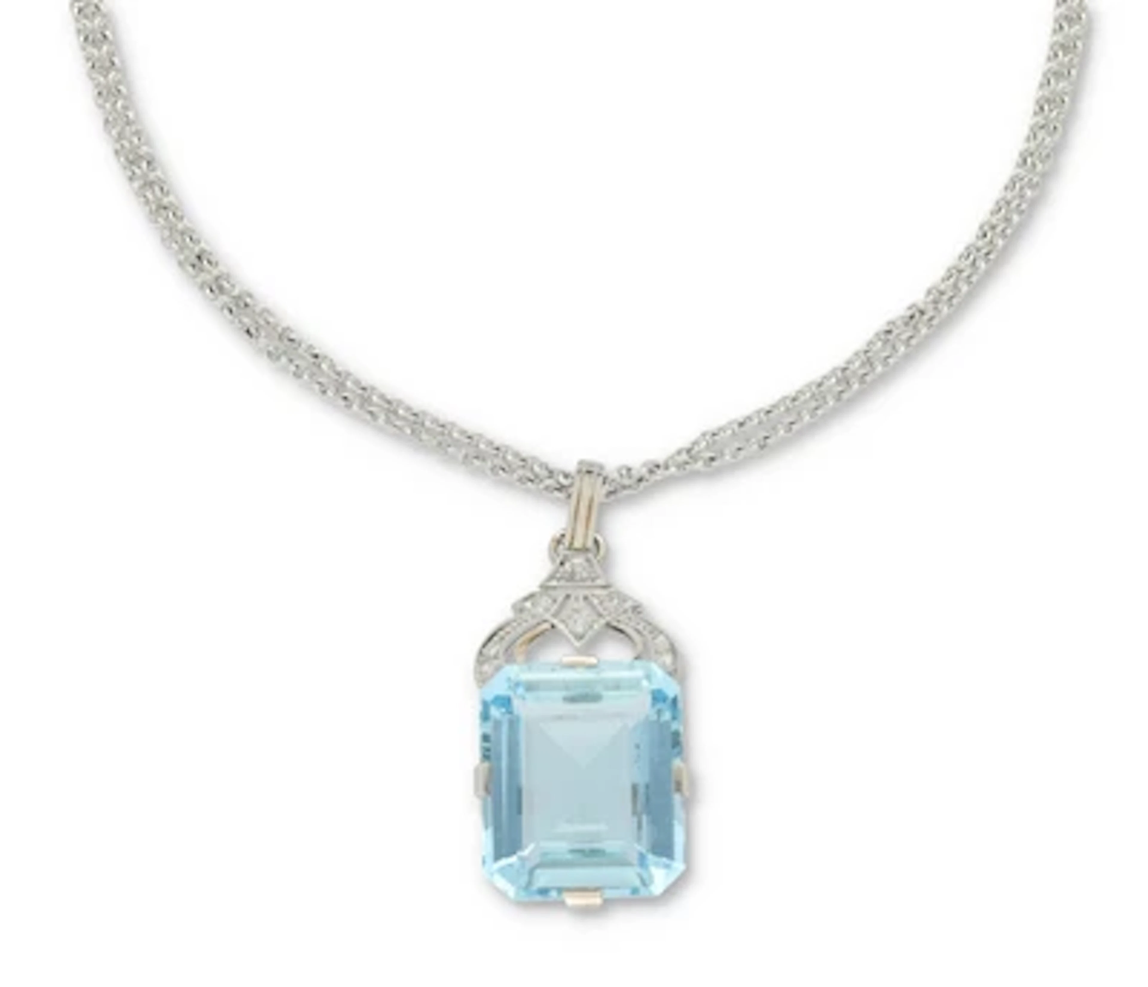 Aquamarinanhänger ca. 19 ct