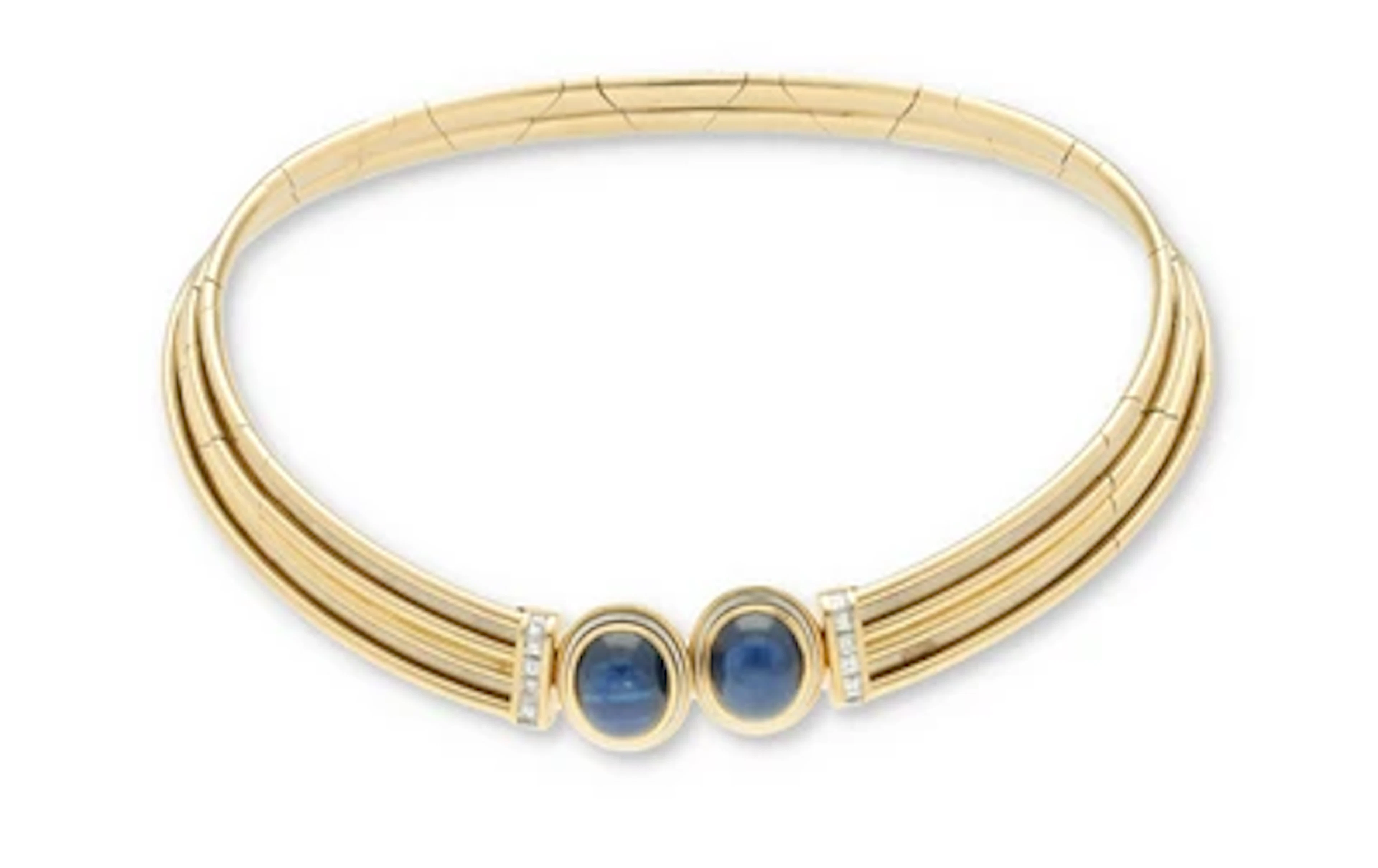 Diamant Saphir Collier