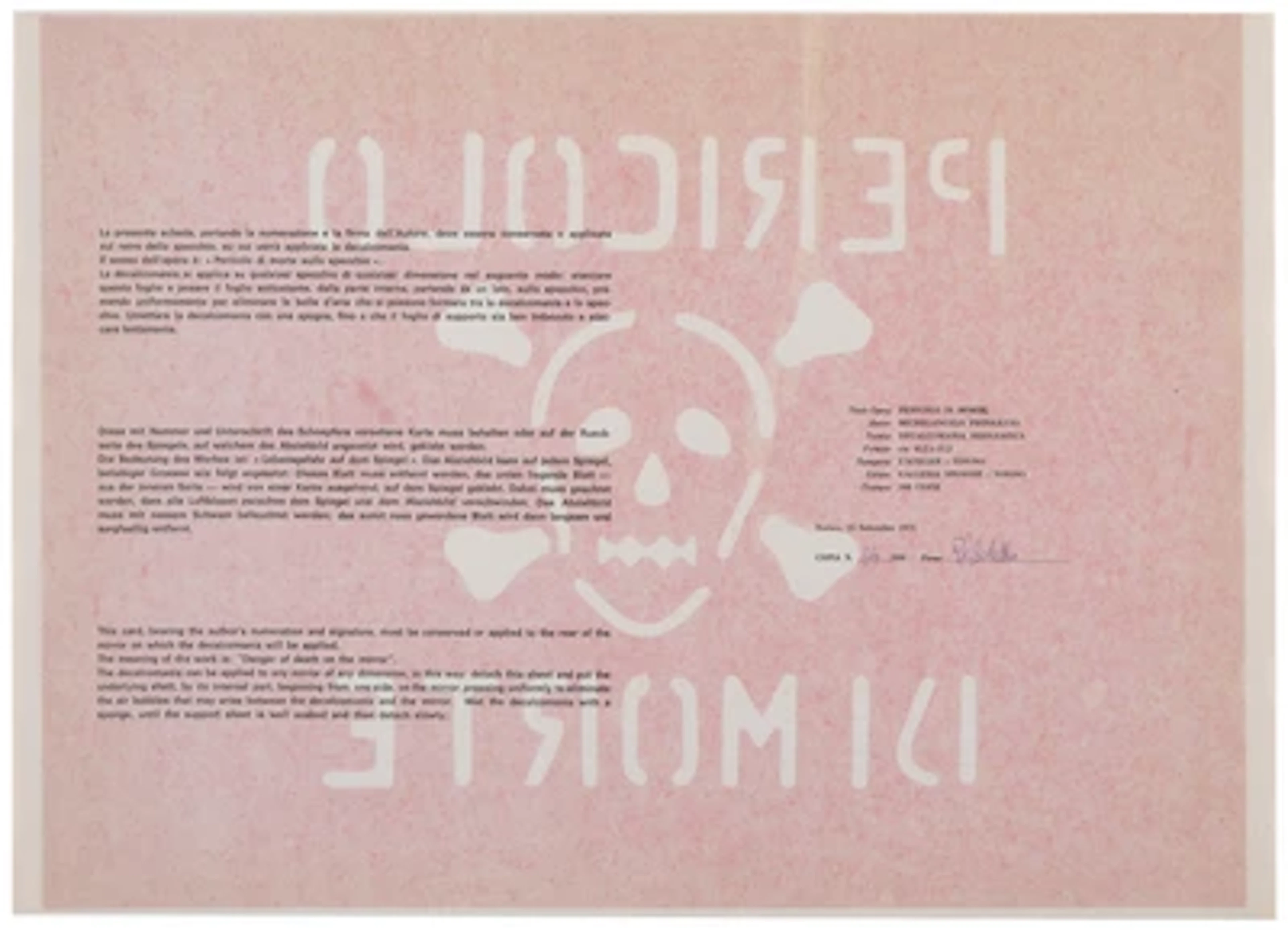 Michelangelo Pistoletto *