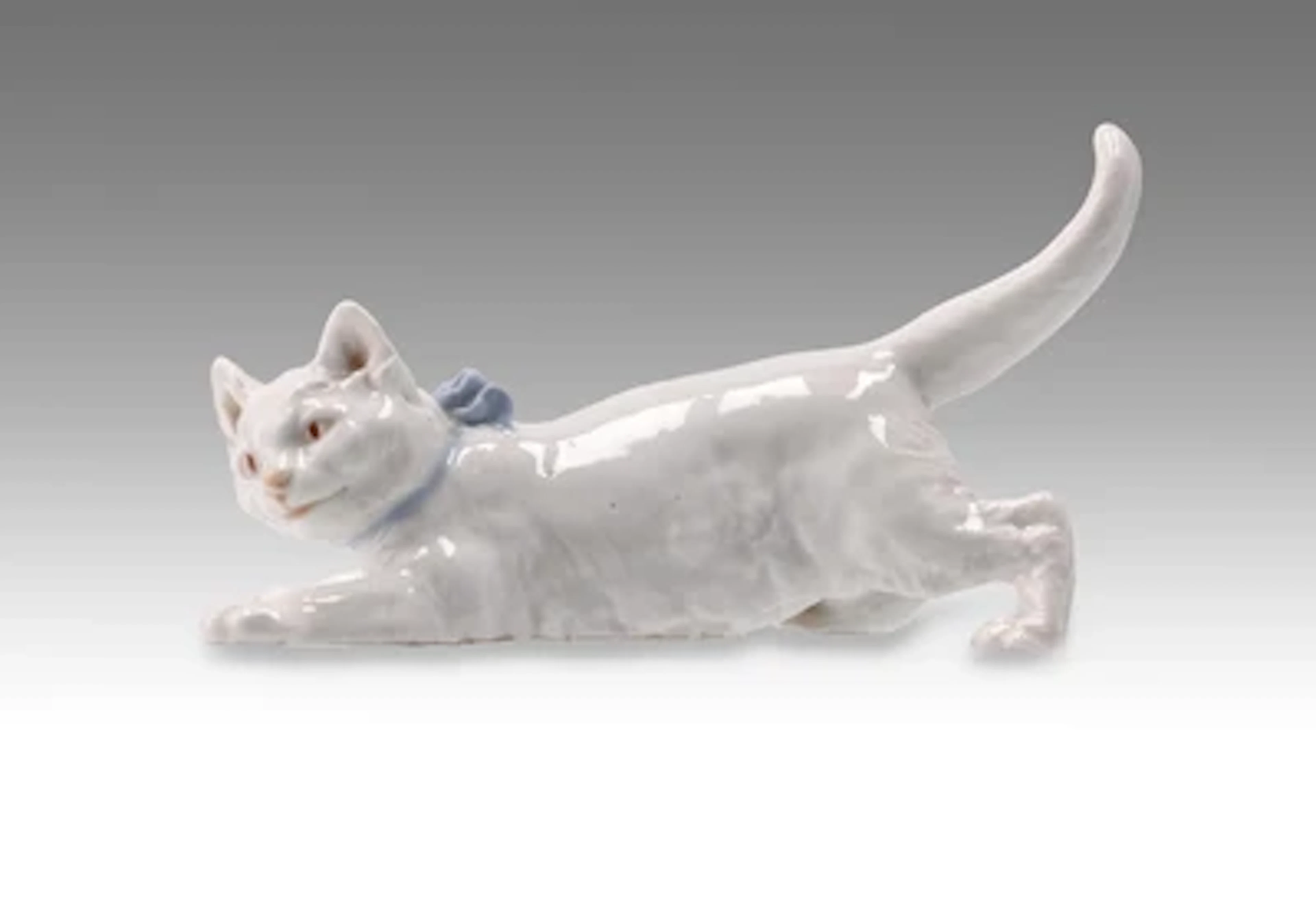 Otto Jarl, 'Katze, schleichend', Modellnummer: U.146, Entwurf: 1904, Ausführung: Staatliche Porzellanmanufaktur Meissen, vor 1924