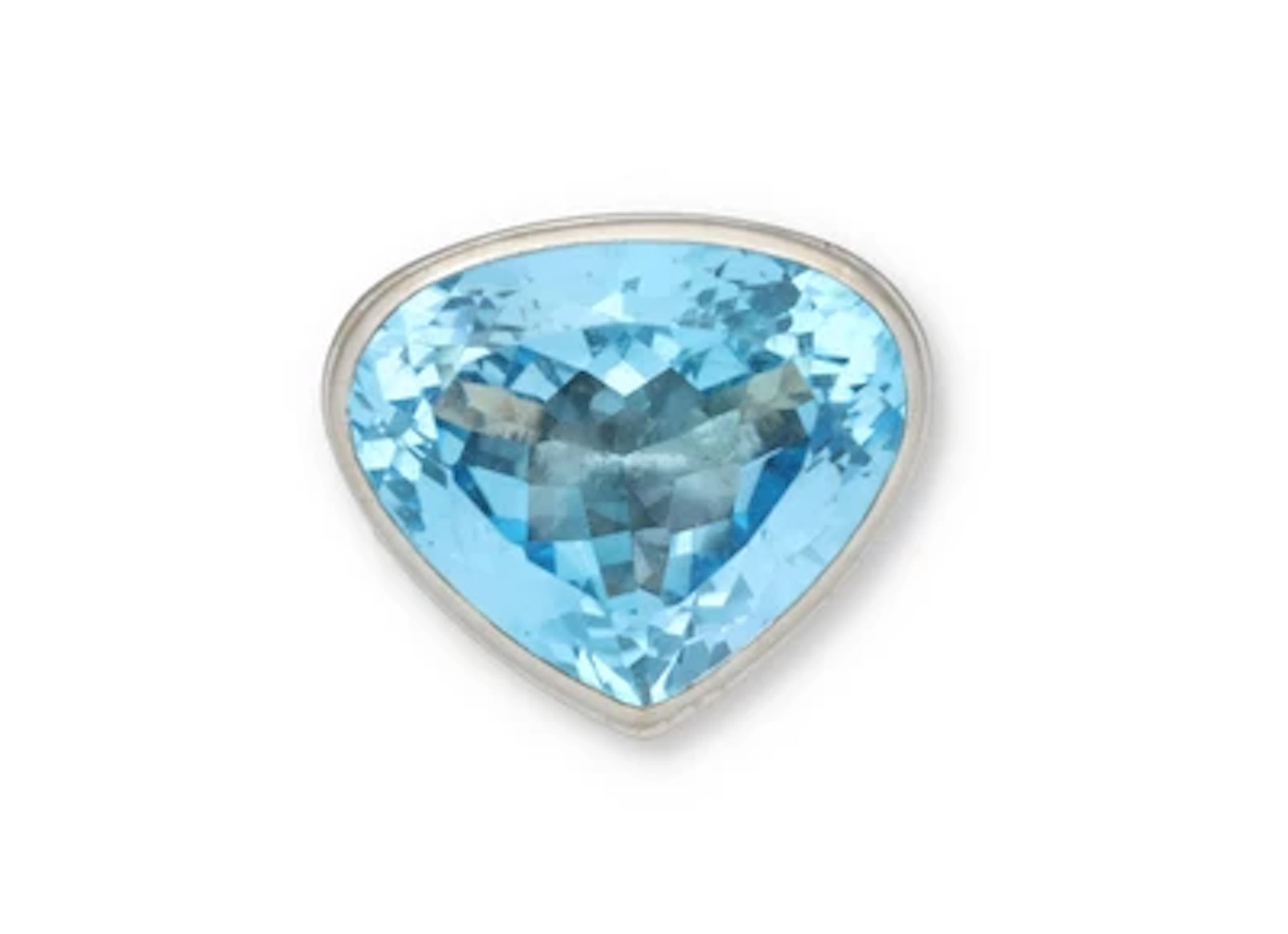 Fochtmann Ring mit blauem Topas
