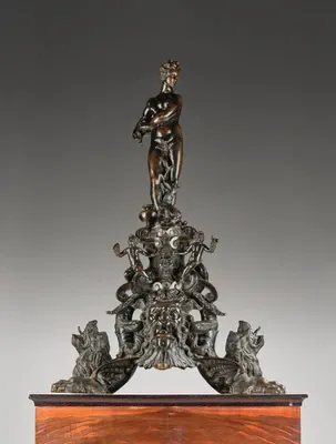 A Firedog with Venus Marina, Venice, Early 17th Century