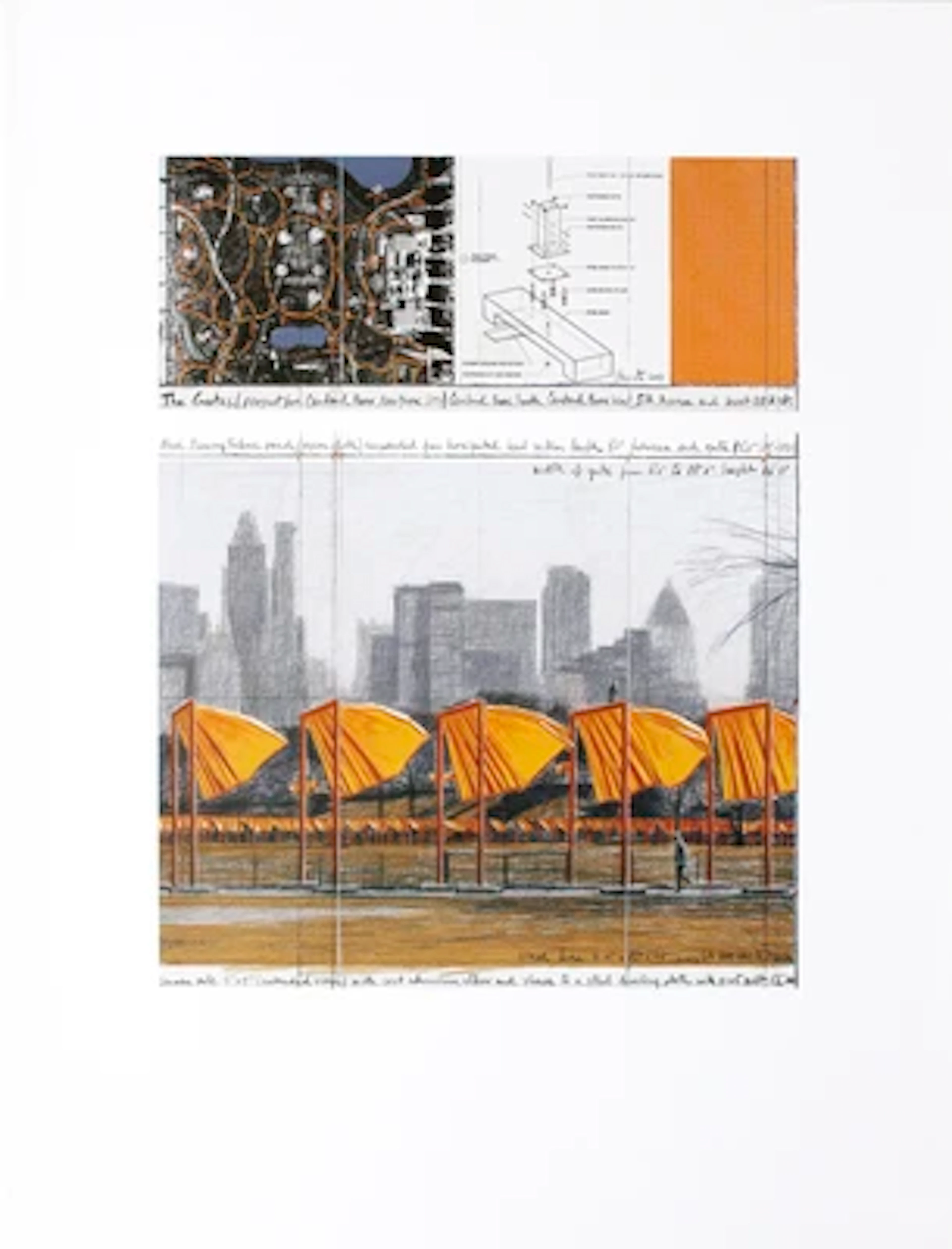 CHRISTO (Christo and Jeanne-Claude), "THE GATES" Project for Central Park, New York City, XXV, 2003