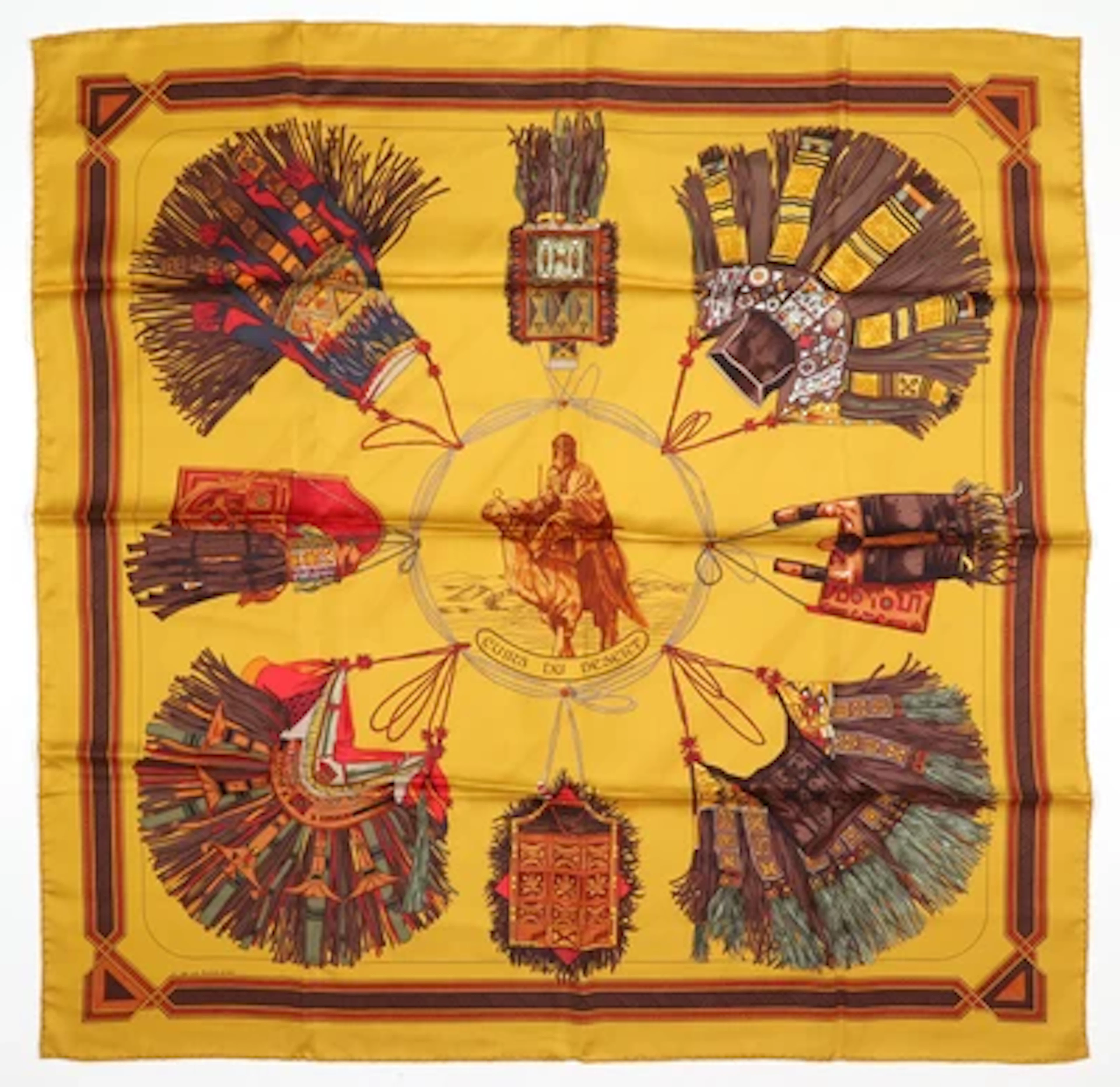 Hermès Tuch "CUIRS DU DESERT"