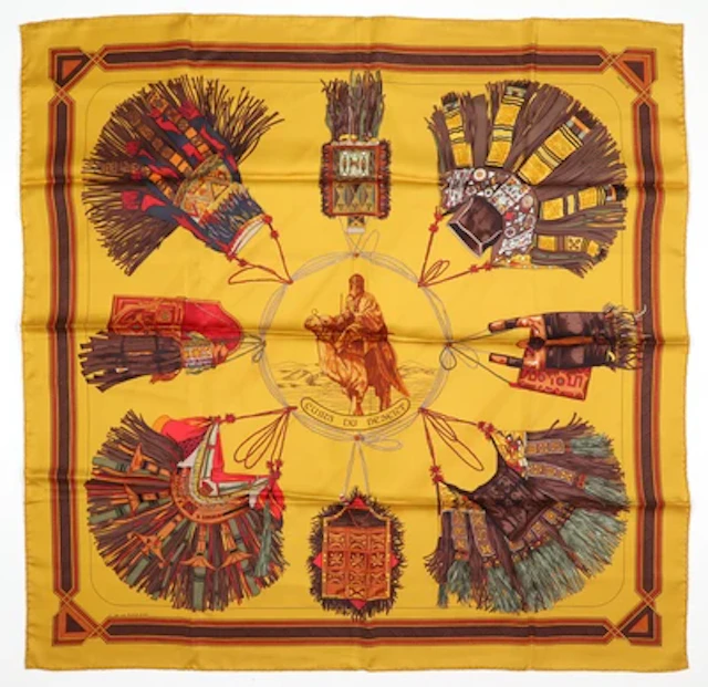 Hermès Tuch "CUIRS DU DESERT"