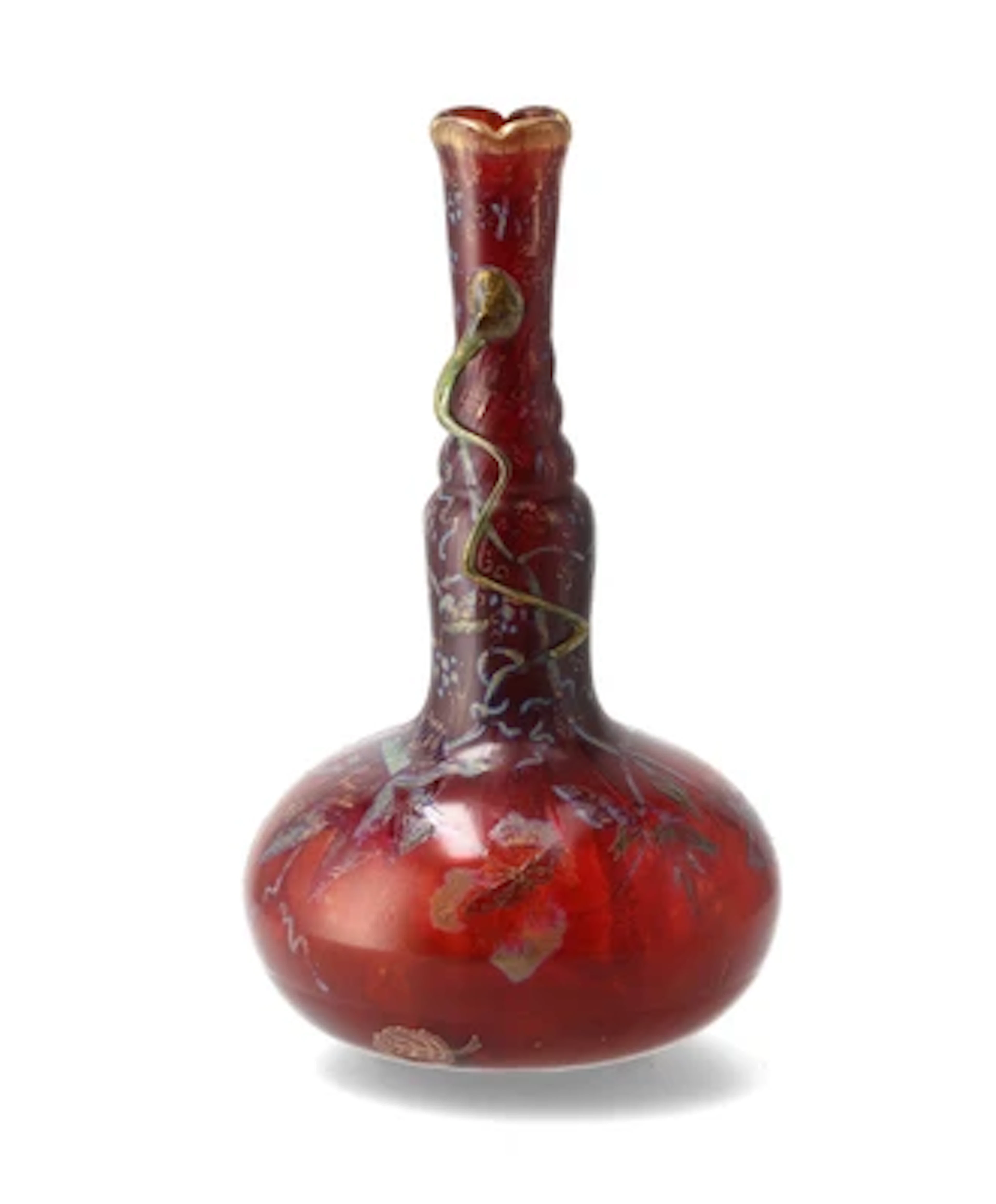 An intercalaire vase "Papilio" and "Ipomoea noctiflora", Vallerysthal