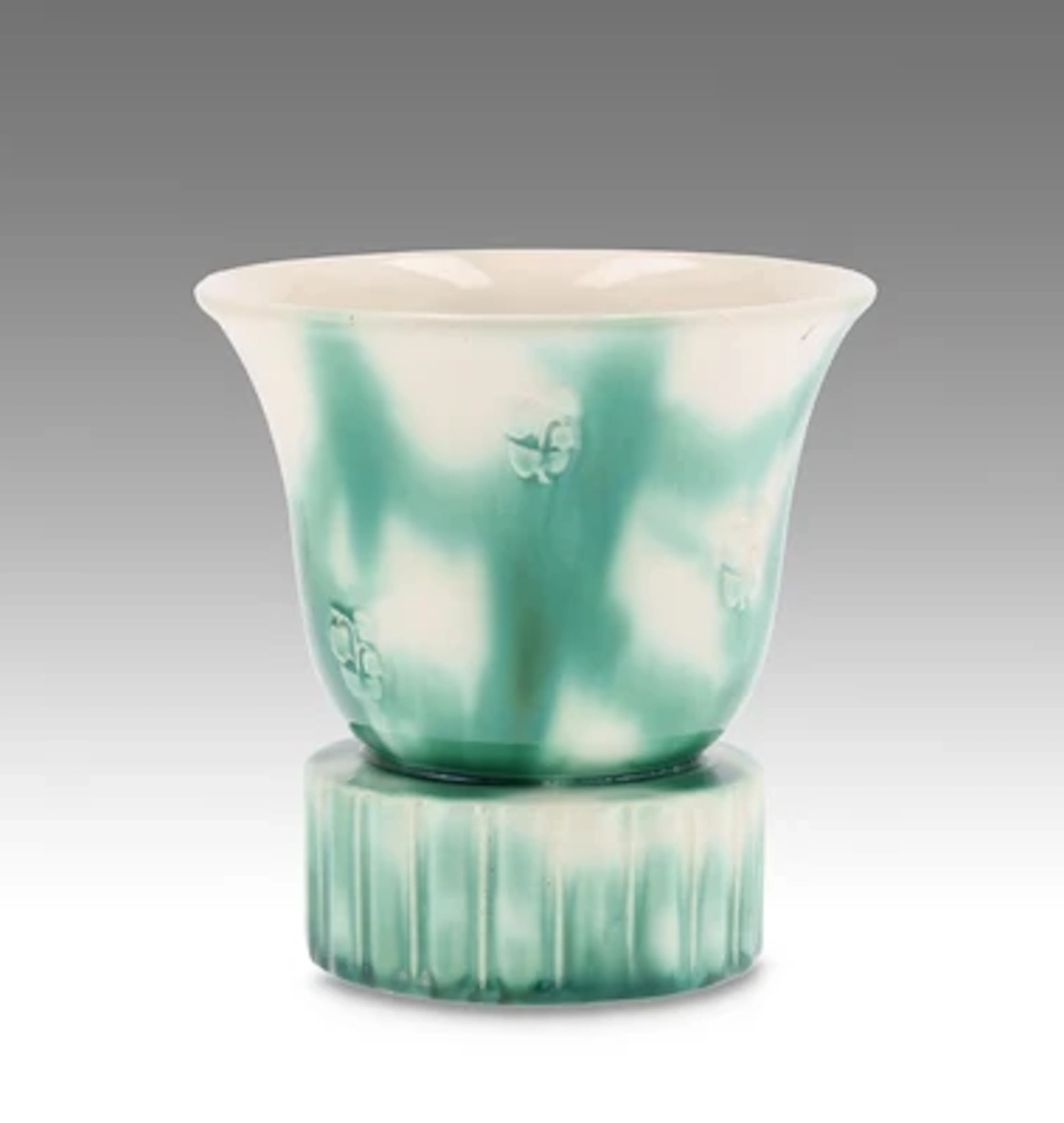 Josef Hoffmann (form), a vase, designed in 1917, Gmundner Keramik