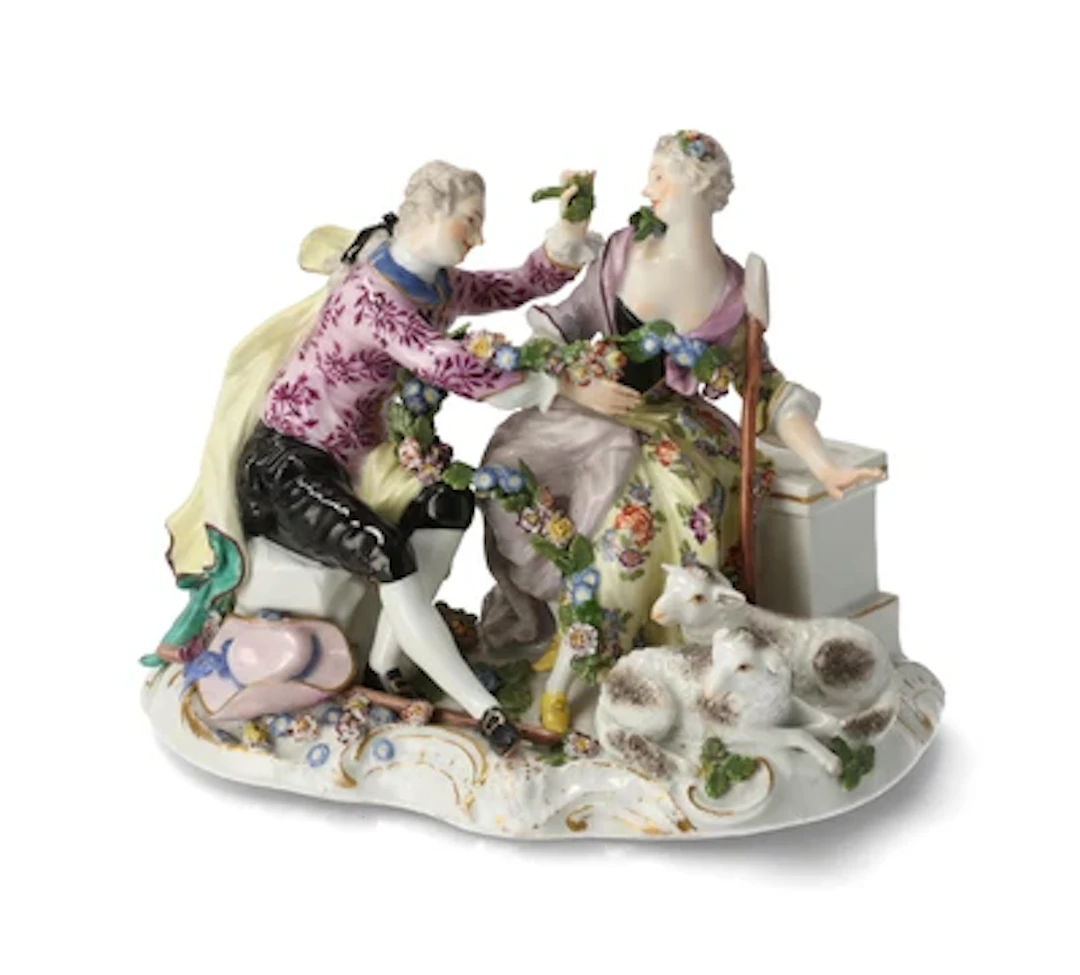 ‘Shepherd Group without Wall’, Meissen, c. 1765