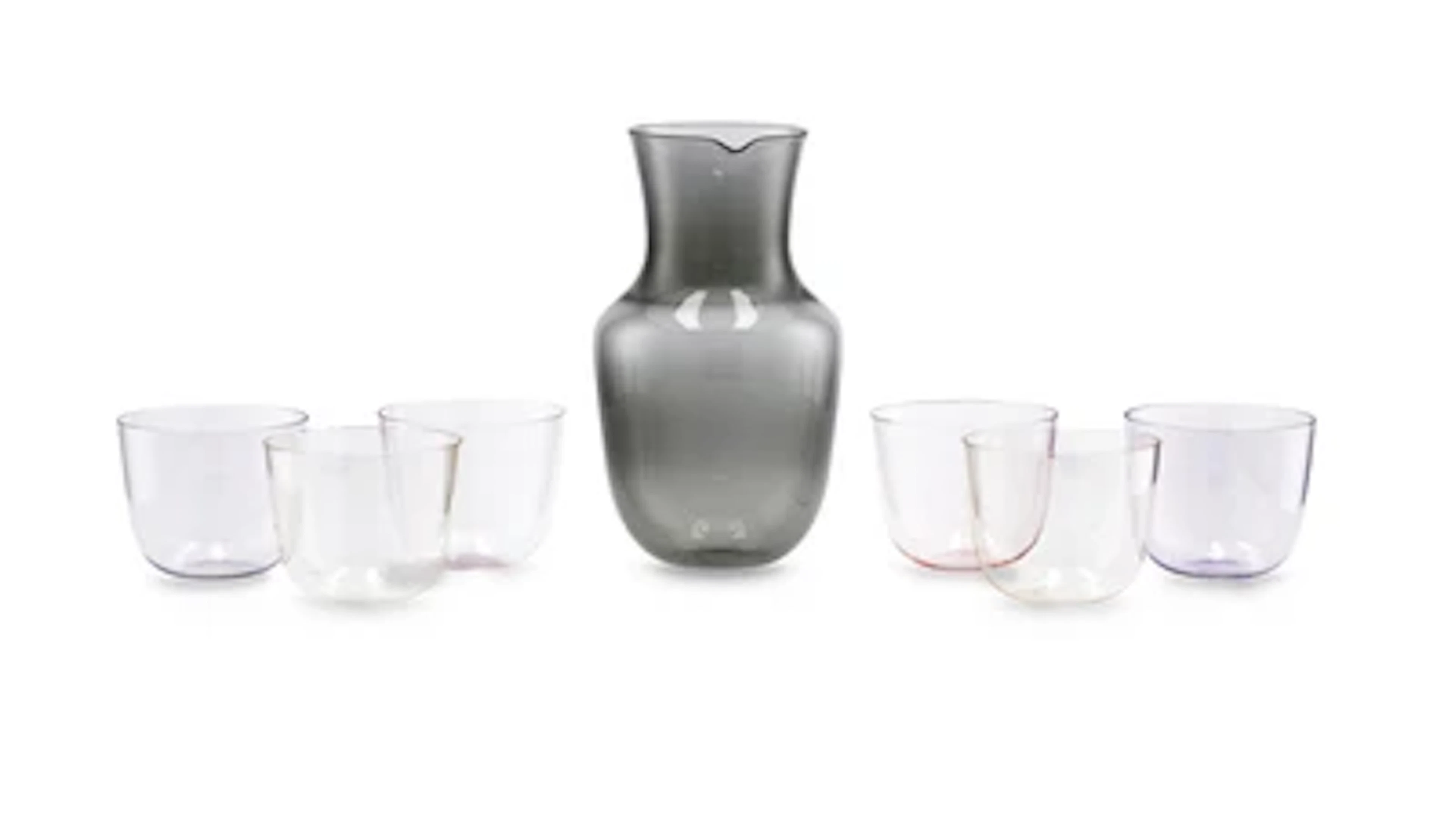 Hans Harald Rath, a jug and six water beakers from drinking service