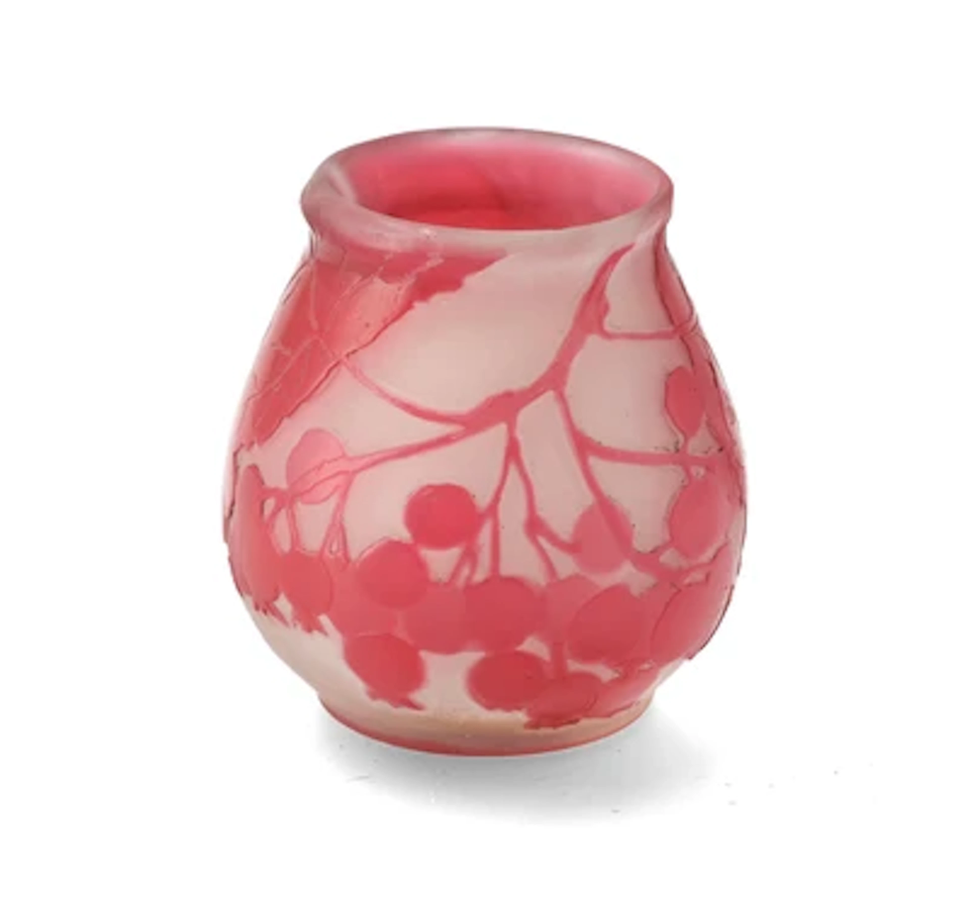 A "Groseilles" vase, Emile Gallé, Nancy, c. 1904-06