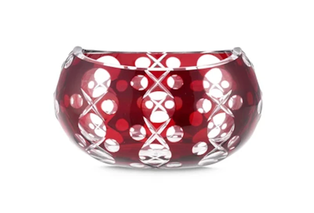 An oval jardinière, Bohemia, merchant-employer: probably E. Bakalowits