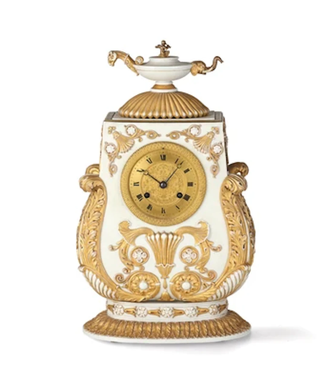 Kaminuhr, Meissen, um 1840
