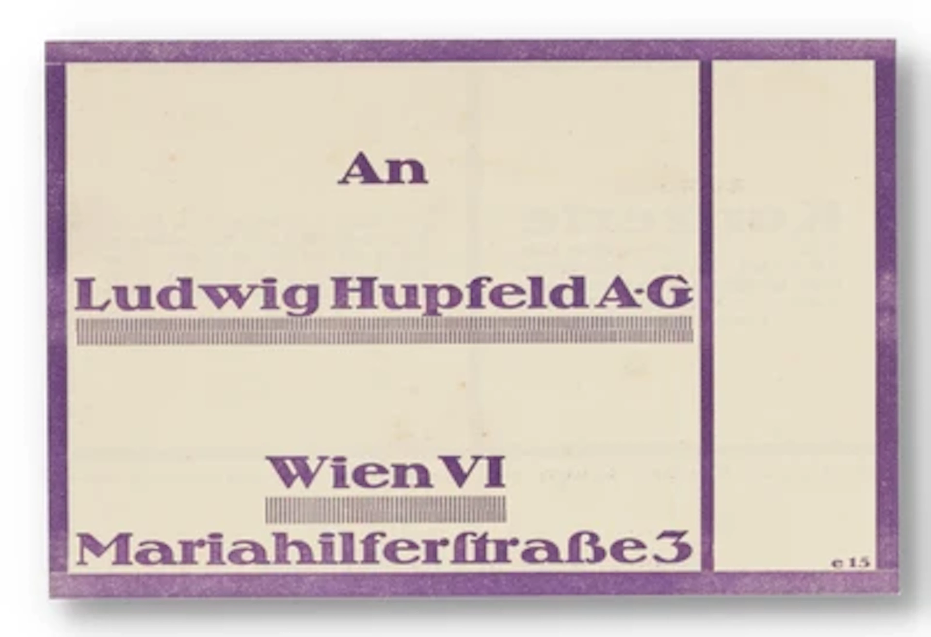 WIEN UM 1900. - EPHEMERA.