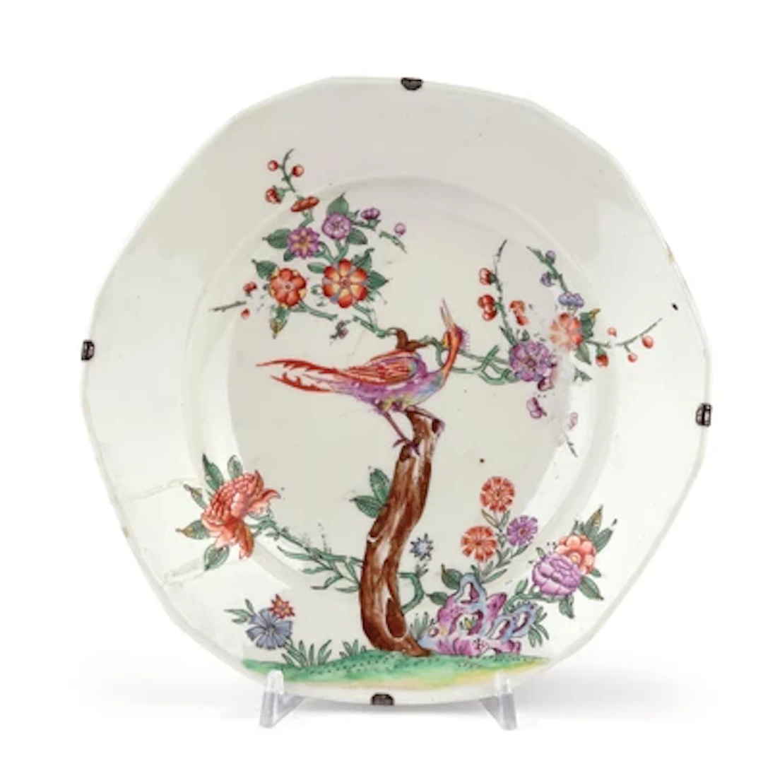 A Plate with Dodecagonal Rim, Claudius Innocentius Du Paquier Manufactory