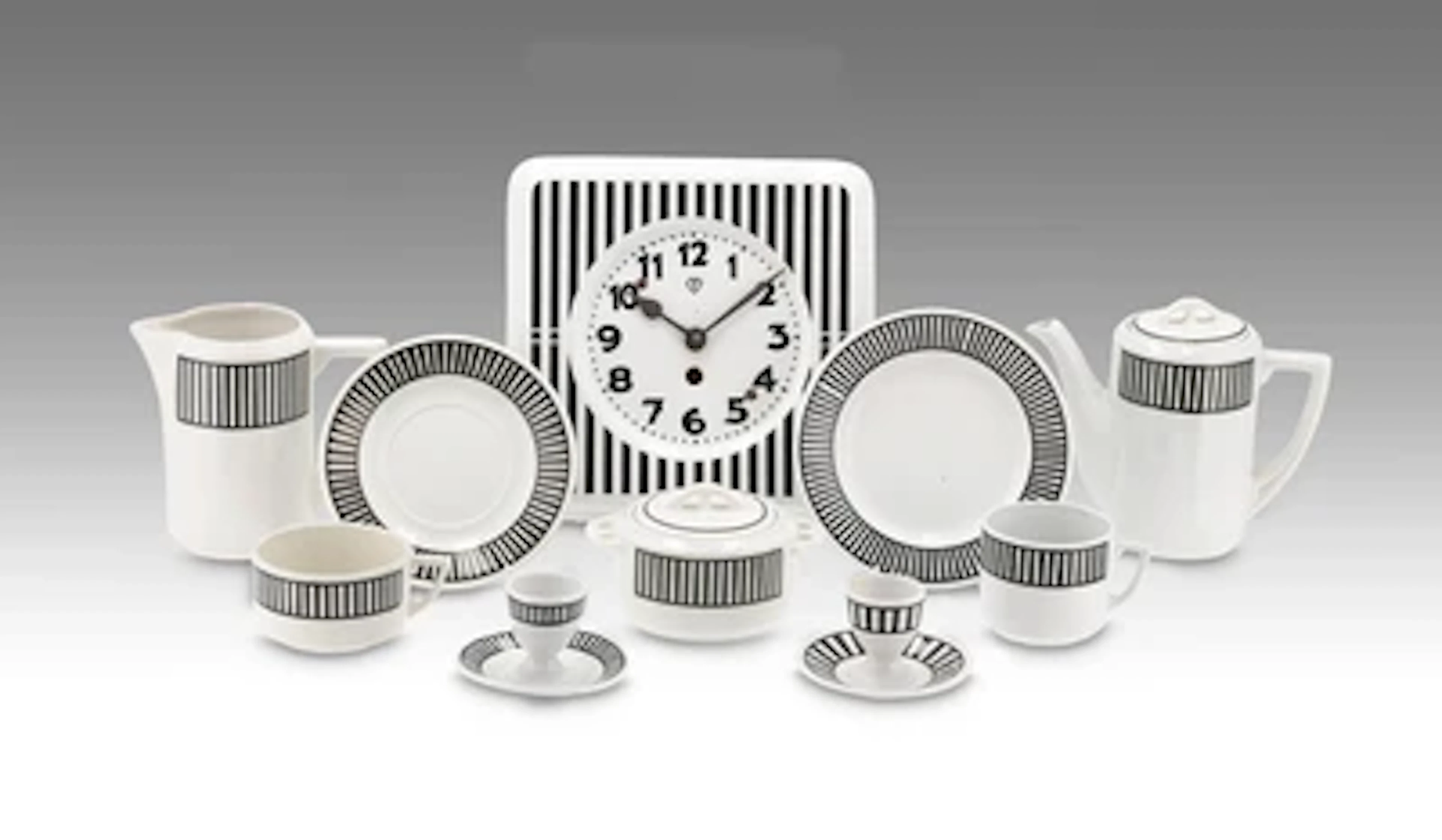 A 27-piece coffee service, form: "Gusti", decoration: "Tennis", Steingutfabrik