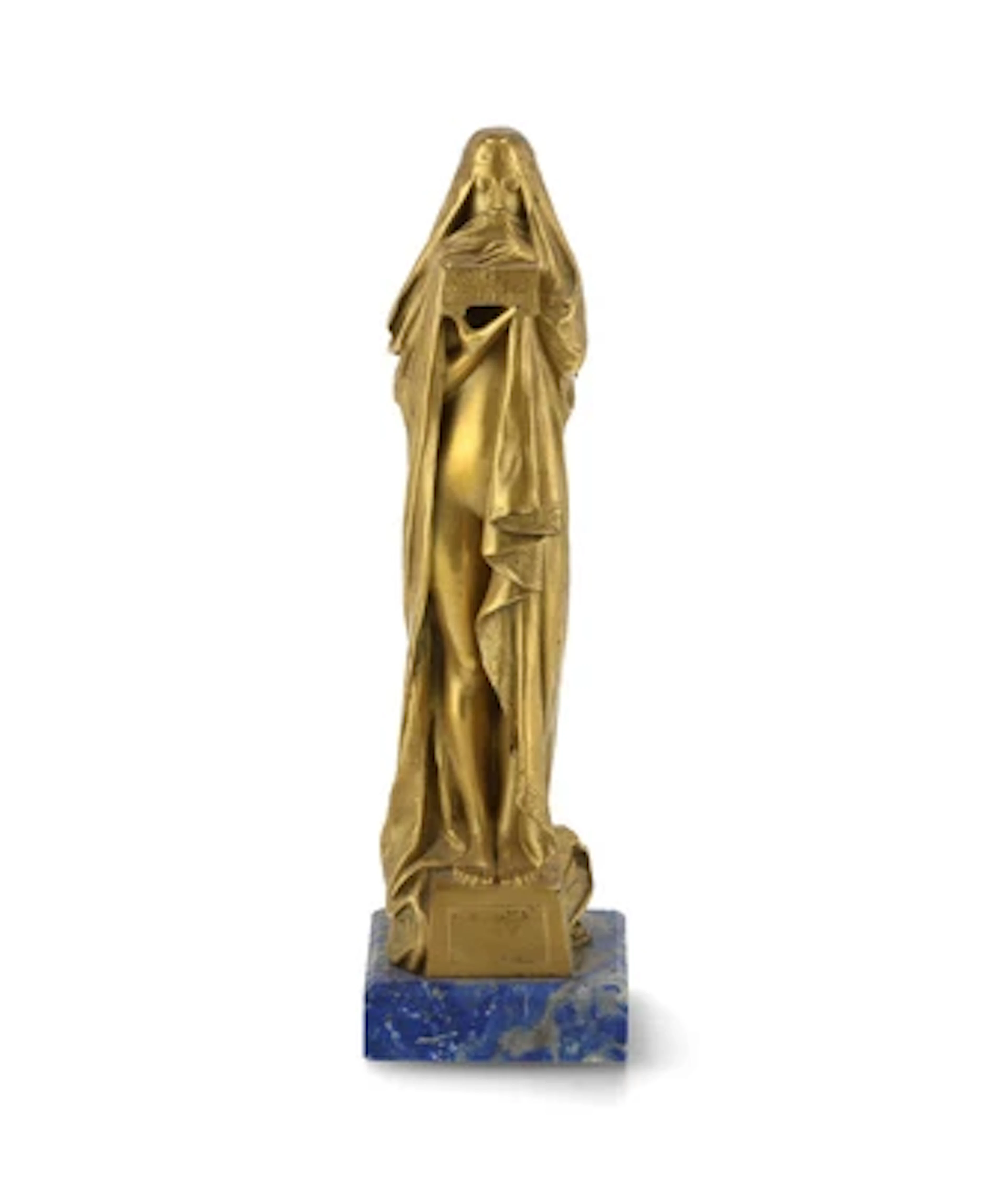 Pierre Felix-Masseau (Lyon 1869-1937), a gilt bronze figure ("Le Secret")