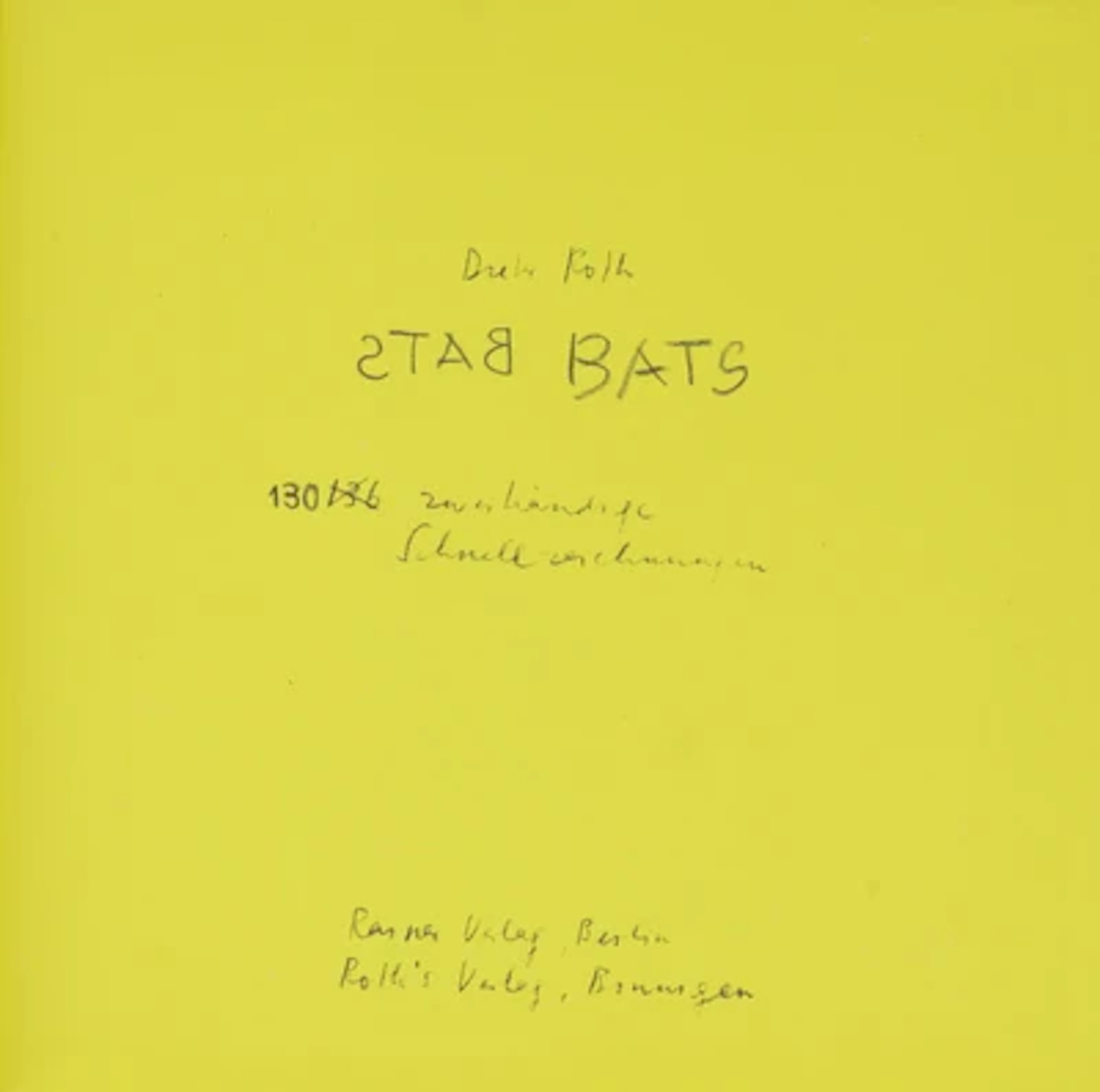 DIETER ROTH: BATS.