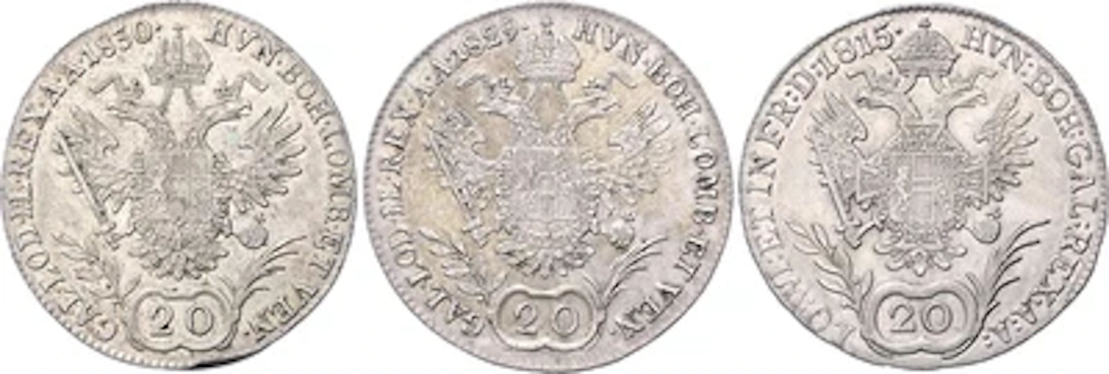 Franz II./I.- Münzstätten Prag, Karlsburg, Nagybanya, Schmöllnitz und Oravica
