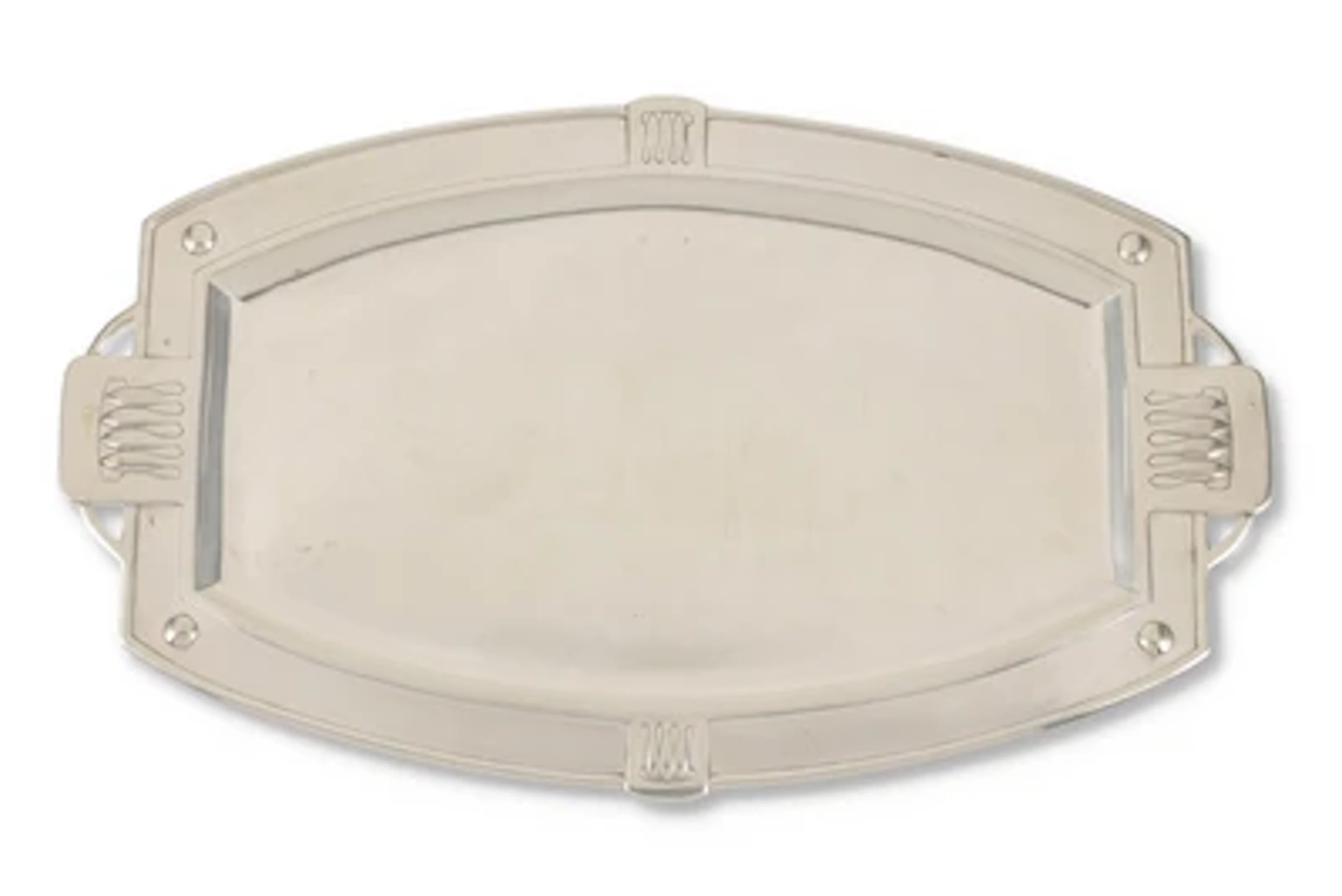 A large Art Deco-style silver tray with handles, Vienna, by May 1922