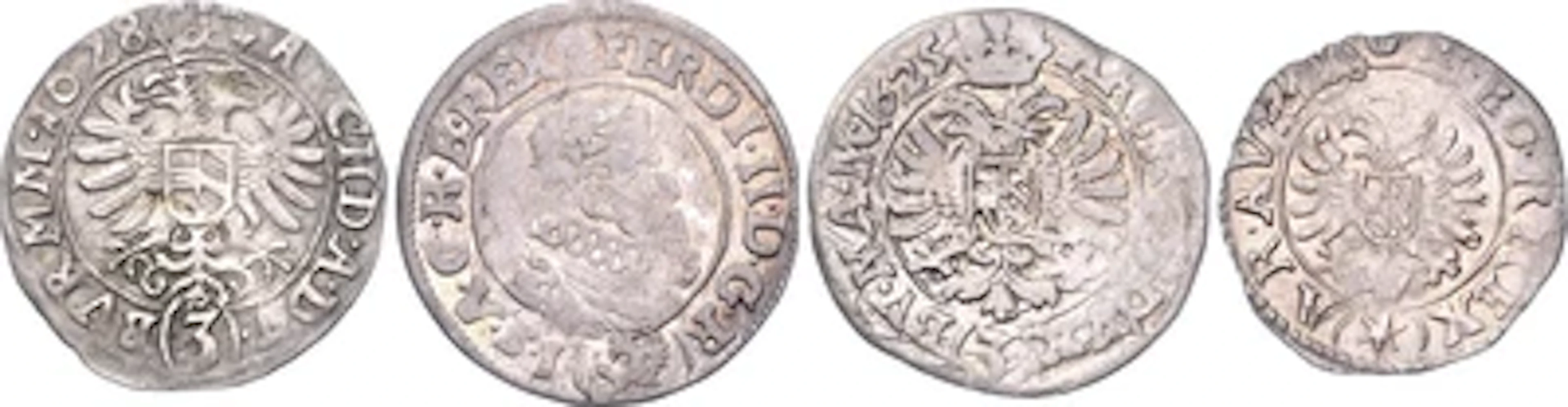Ferdinand II.- Münzstätten Prag, Kuttenberg und Kremnitz