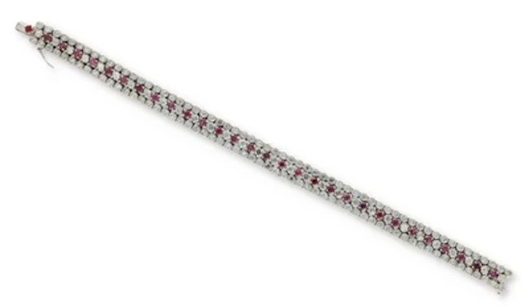 Diamant Rubin Armband