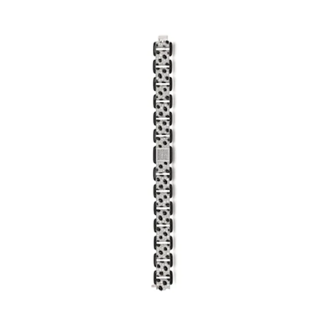 Cartier Panthère diamond and black jade wristwatch