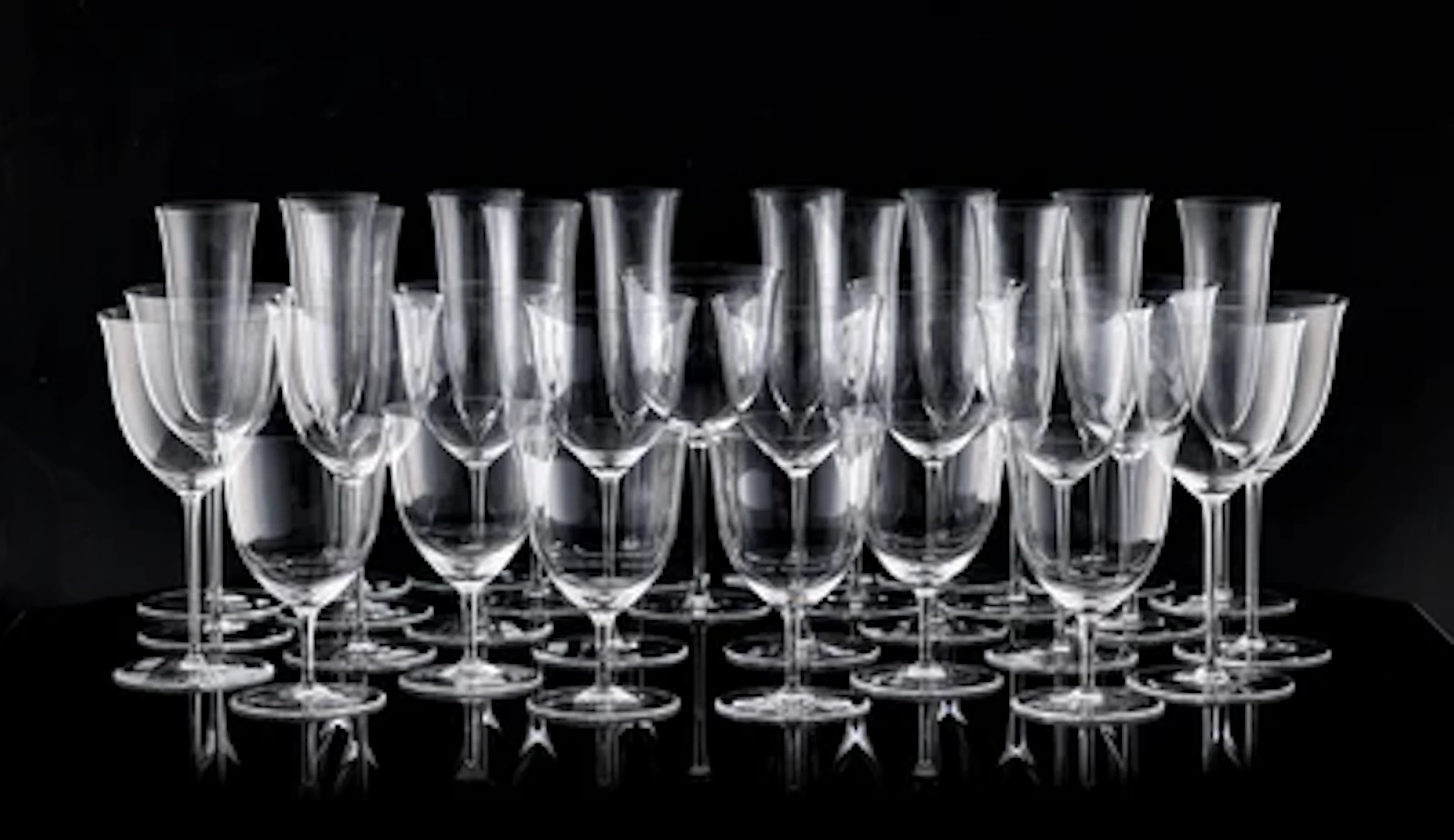 Josef Hoffmann, a 30-piece glassware set "Patrician", designed in