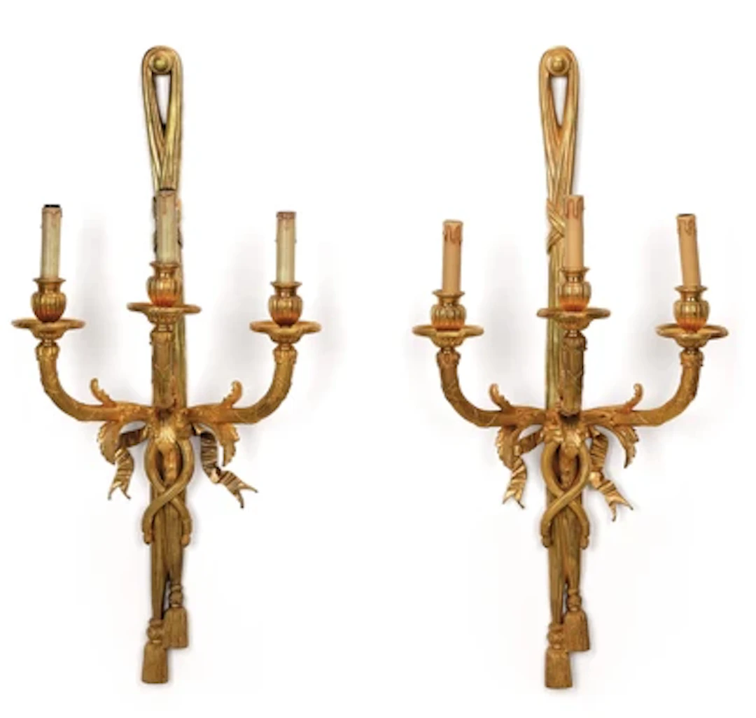 A Pair of Large Wall Lights