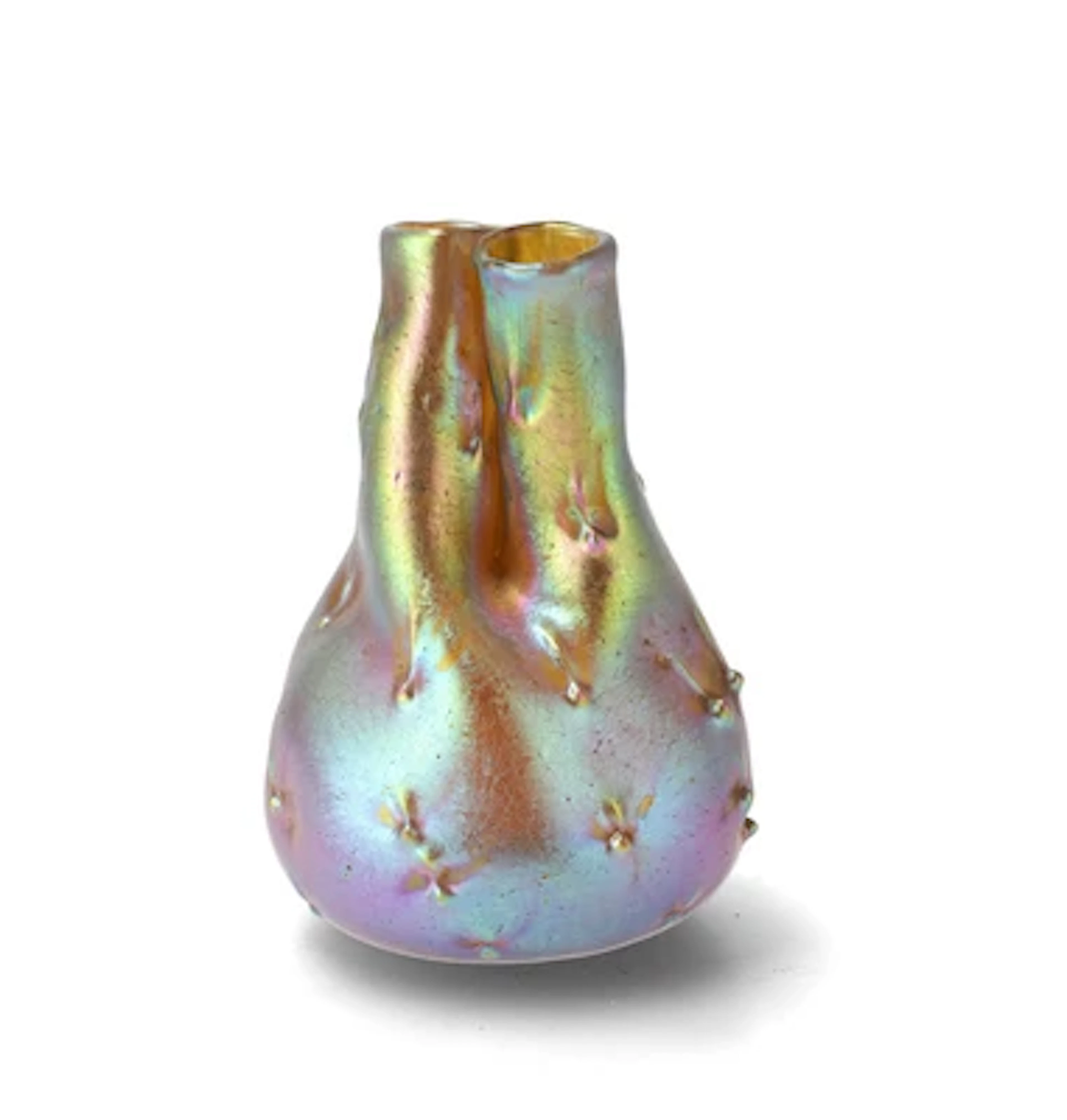 A vase with branches, Johann Lötz Witwe, Klostermühle, 1904