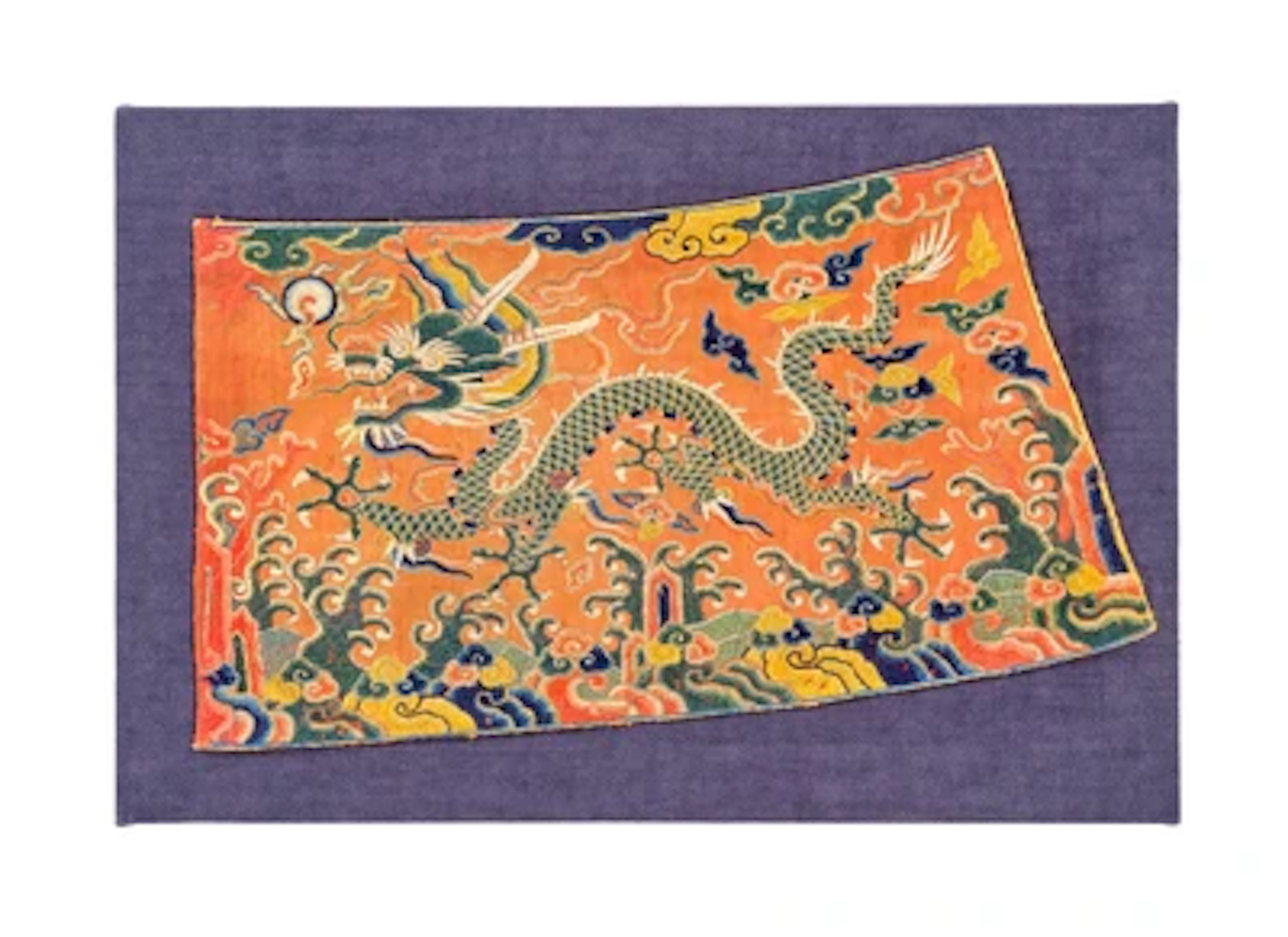 Silk Embroidery, China, c. 28 x 51 cm (frame 39 x 57 cm)