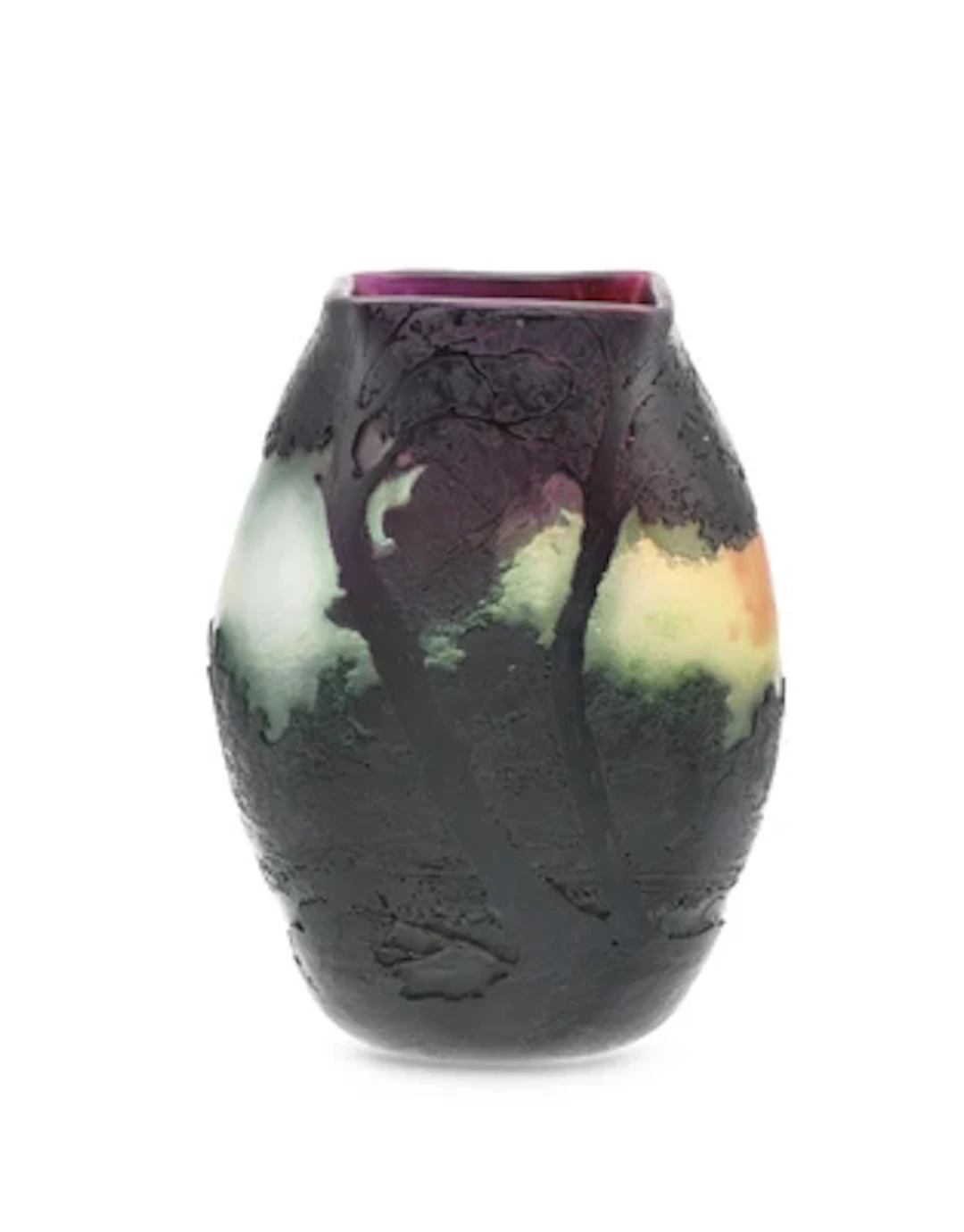 A vase with landscape decoration, Legras & Cie., St. Denis, c. 1925