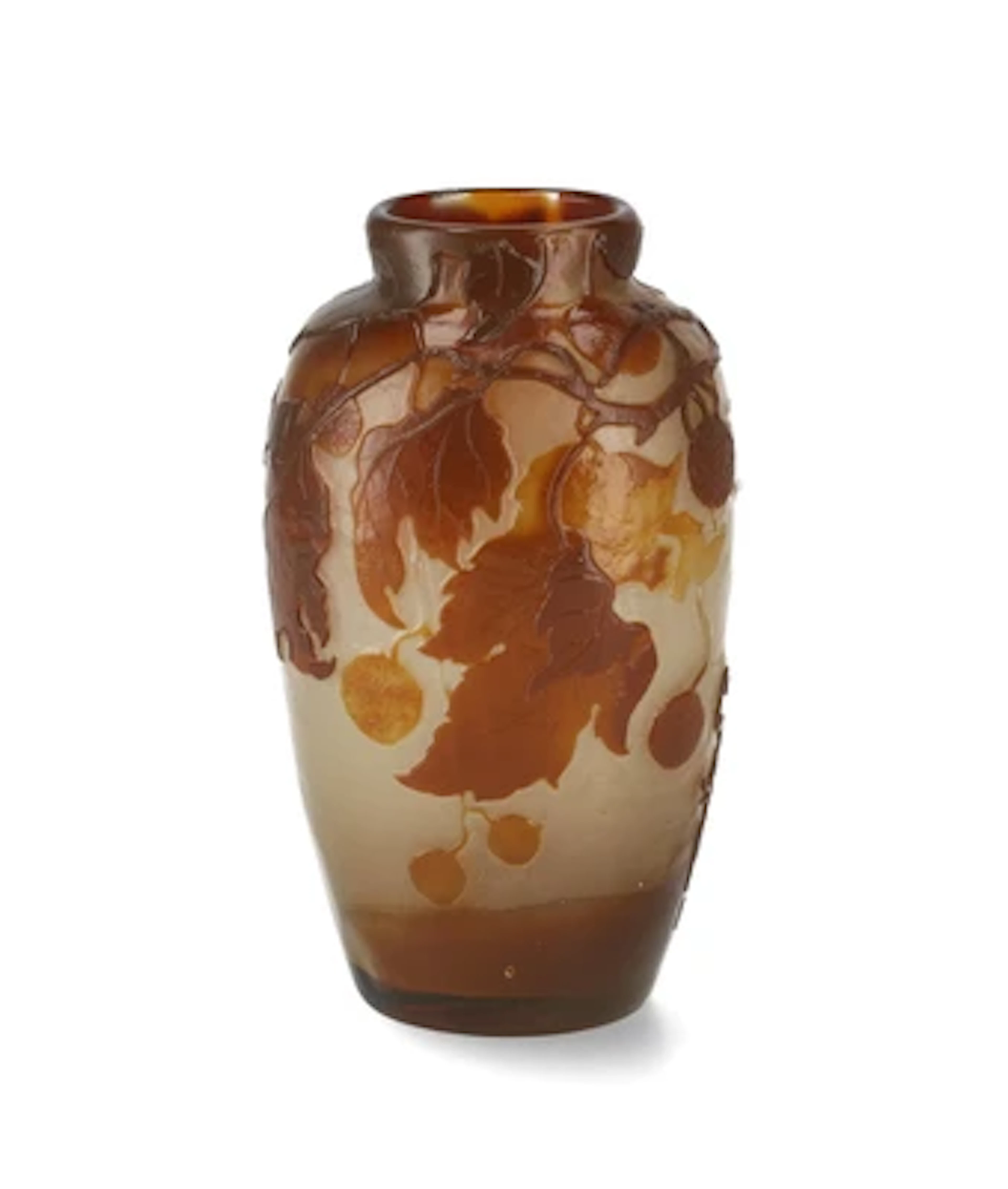 A "Platane" vase, Emile Gallé, Nancy, c. 1900
