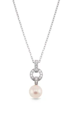 Cartier Maeva cultured pearl and diamond necklace