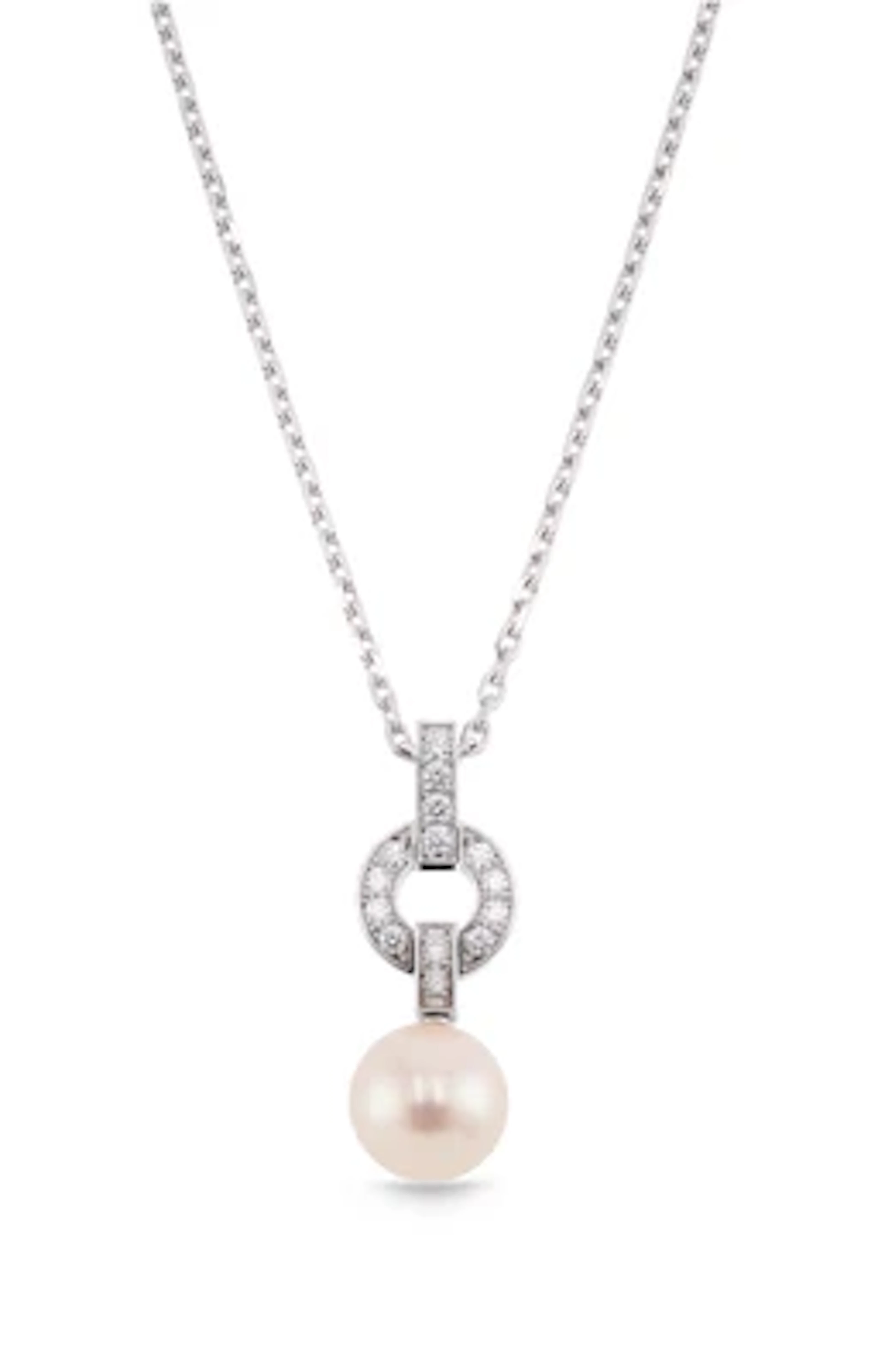 Cartier Maeva cultured pearl and diamond necklace