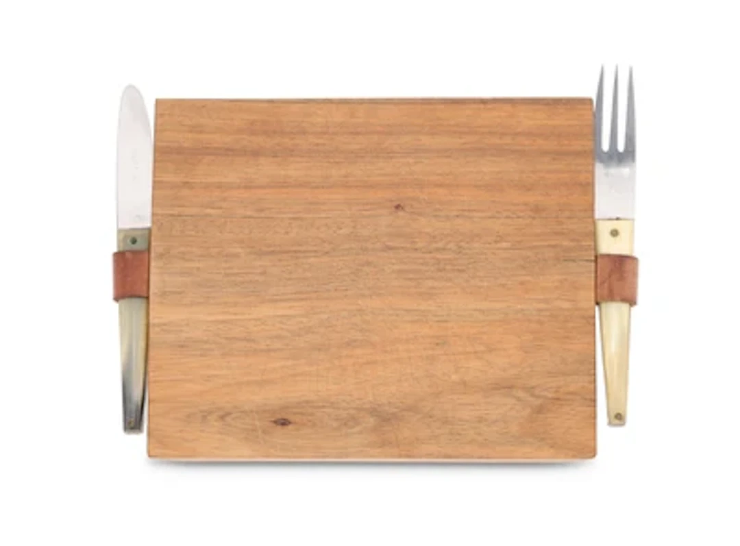 A board with cutlery, model numbers 4363 and 4244, Carl Auböck, Vienna, c. 1960
