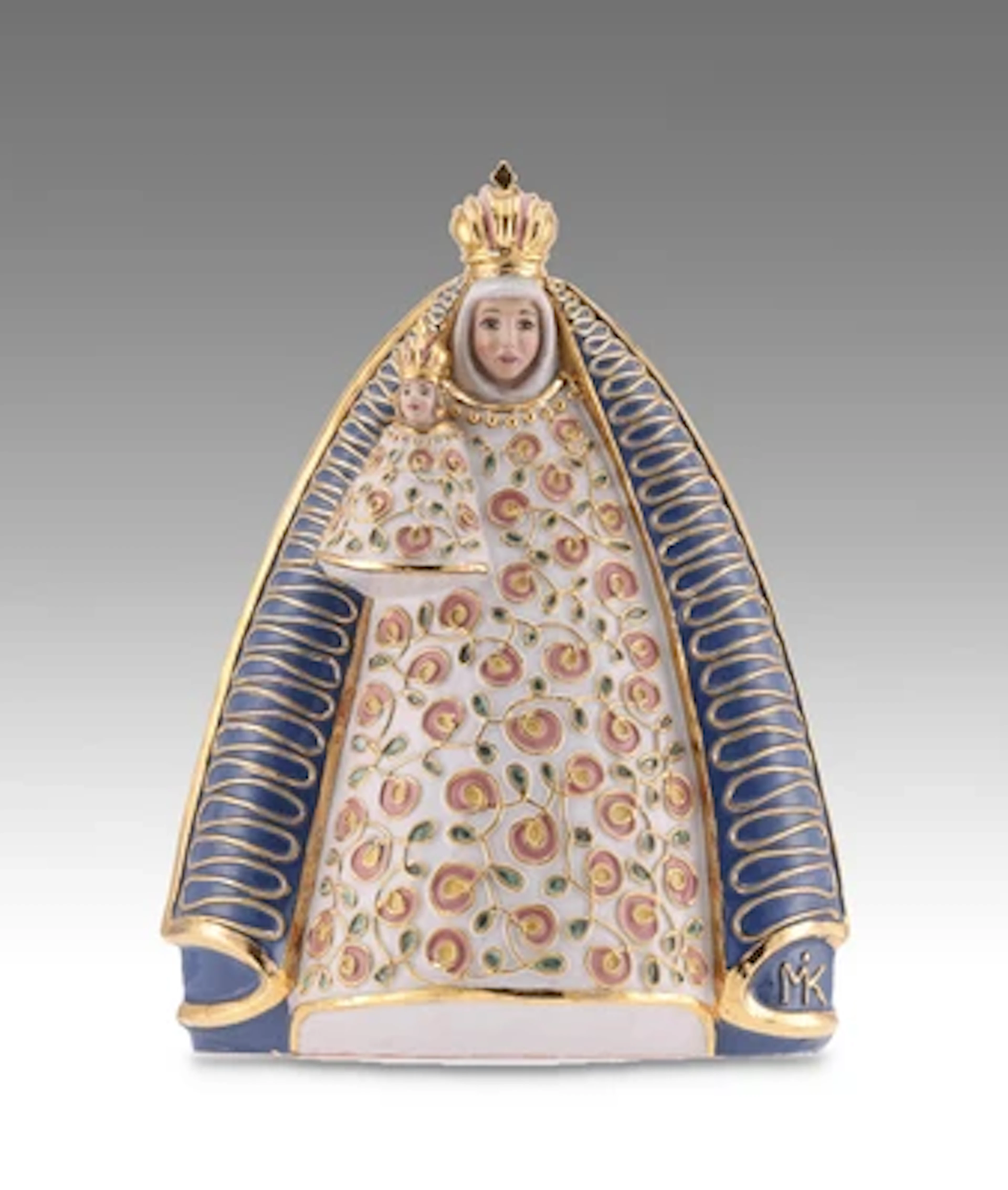Große Keramikfigur: Madonna, um 1920/30